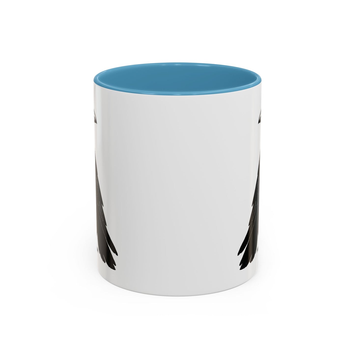 Smith & Raven | Black Raven Illustration | Accent Color Mugs | 11oz, 15oz