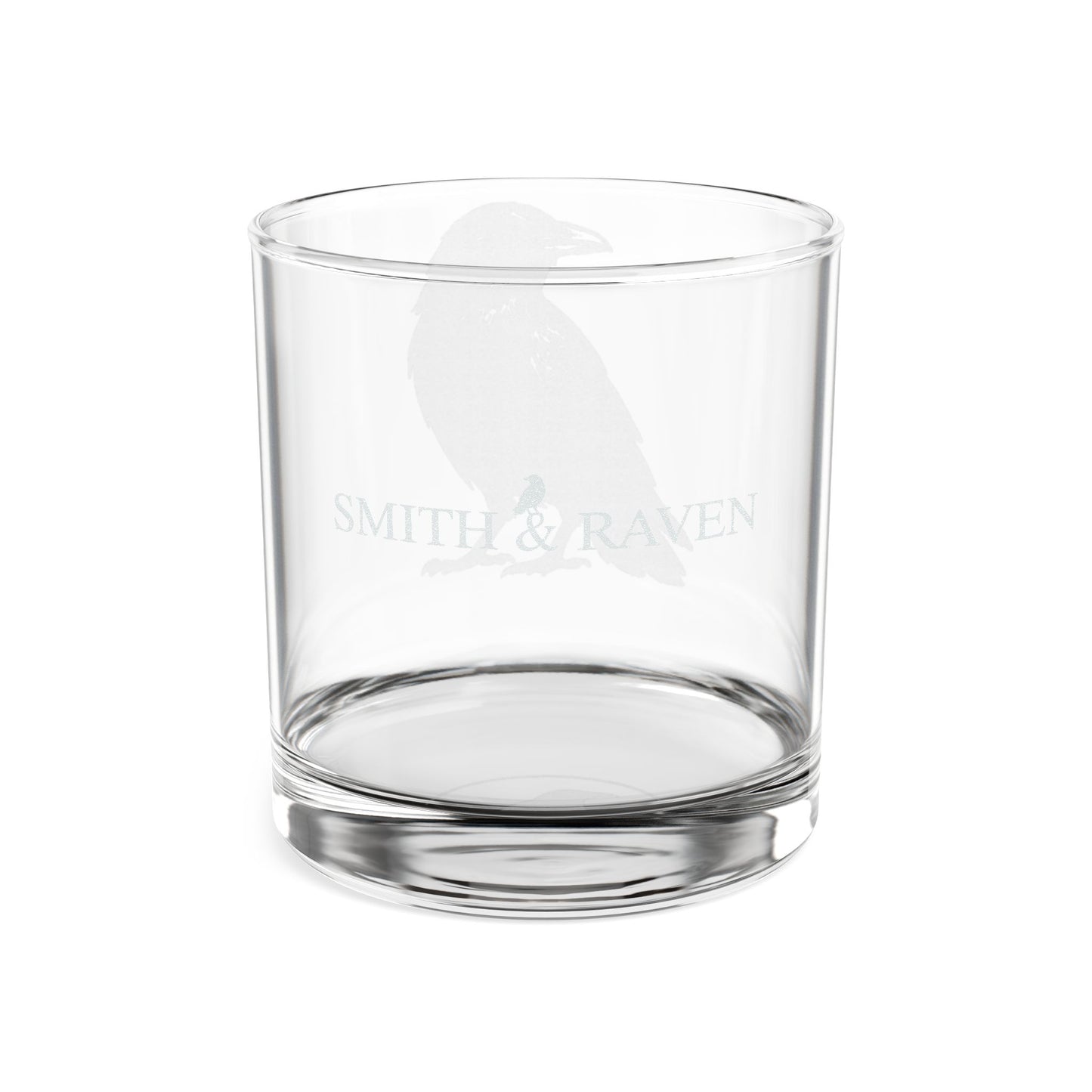 Smith & Raven | Smith & Raven Logo | Engraved Whiskey Glass 10.5oz
