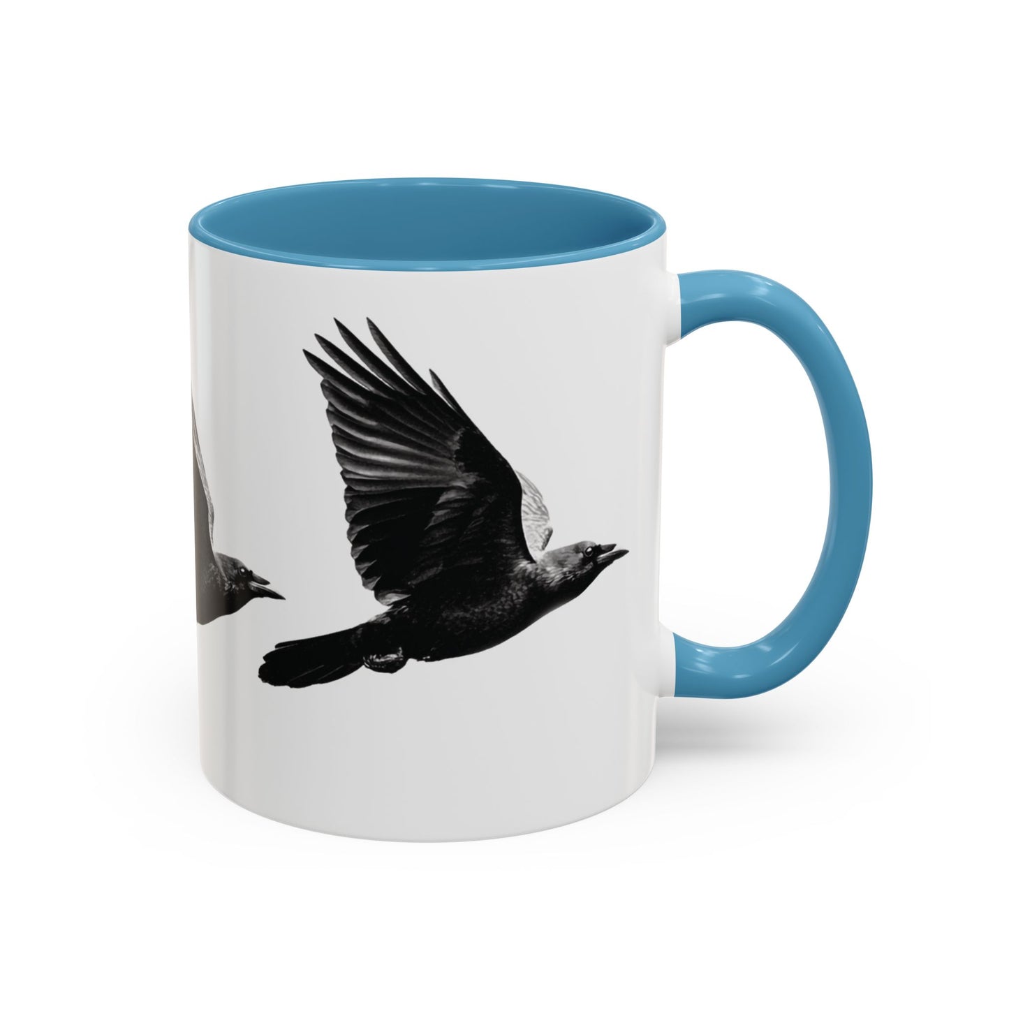 Smith & Raven | Flying Ravens Mug | Accent Color Mugs | 11oz 15oz