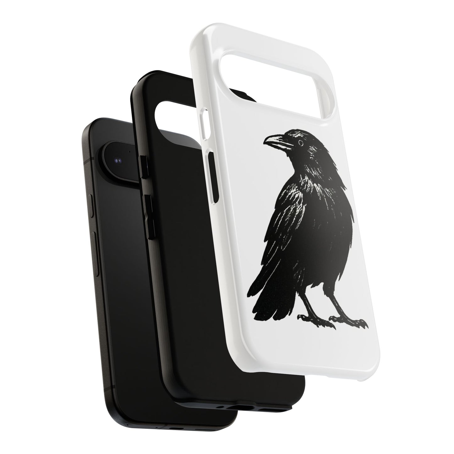 Smith & Raven | Black Raven Illustration Phone Case | Tough Protective Case