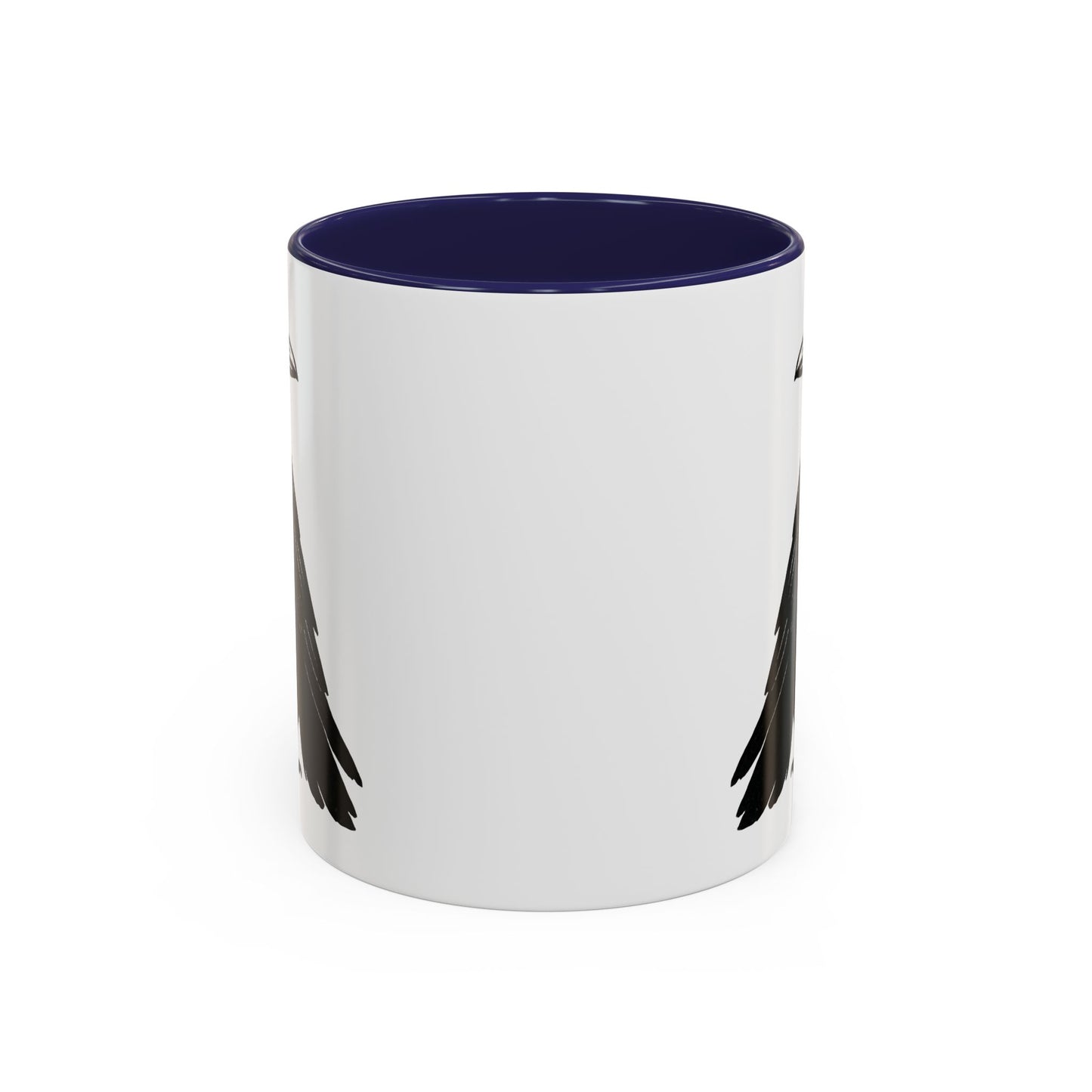 Smith & Raven | Black Raven Illustration | Accent Color Mugs | 11oz, 15oz