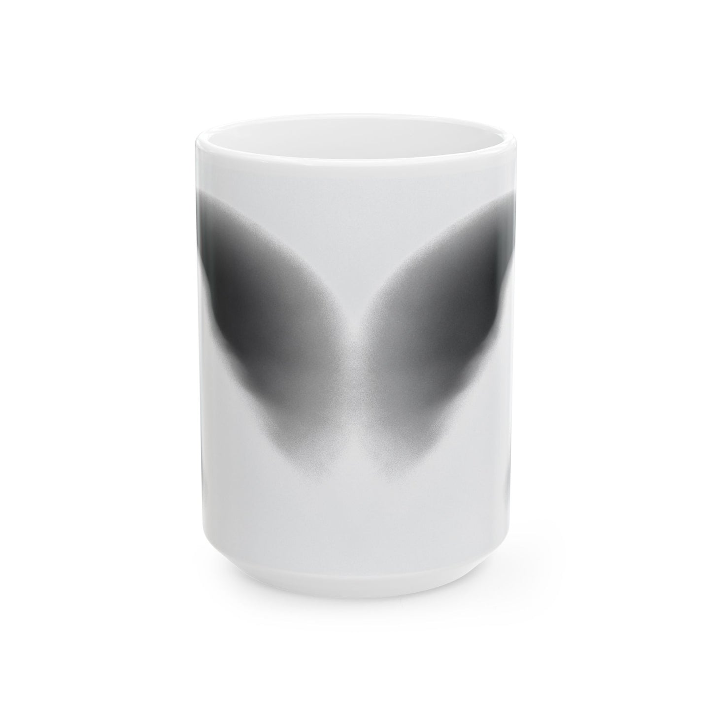 Smith & Raven | Ghostly Raven Silhouette | White Ceramic Mug | 11oz, 15oz