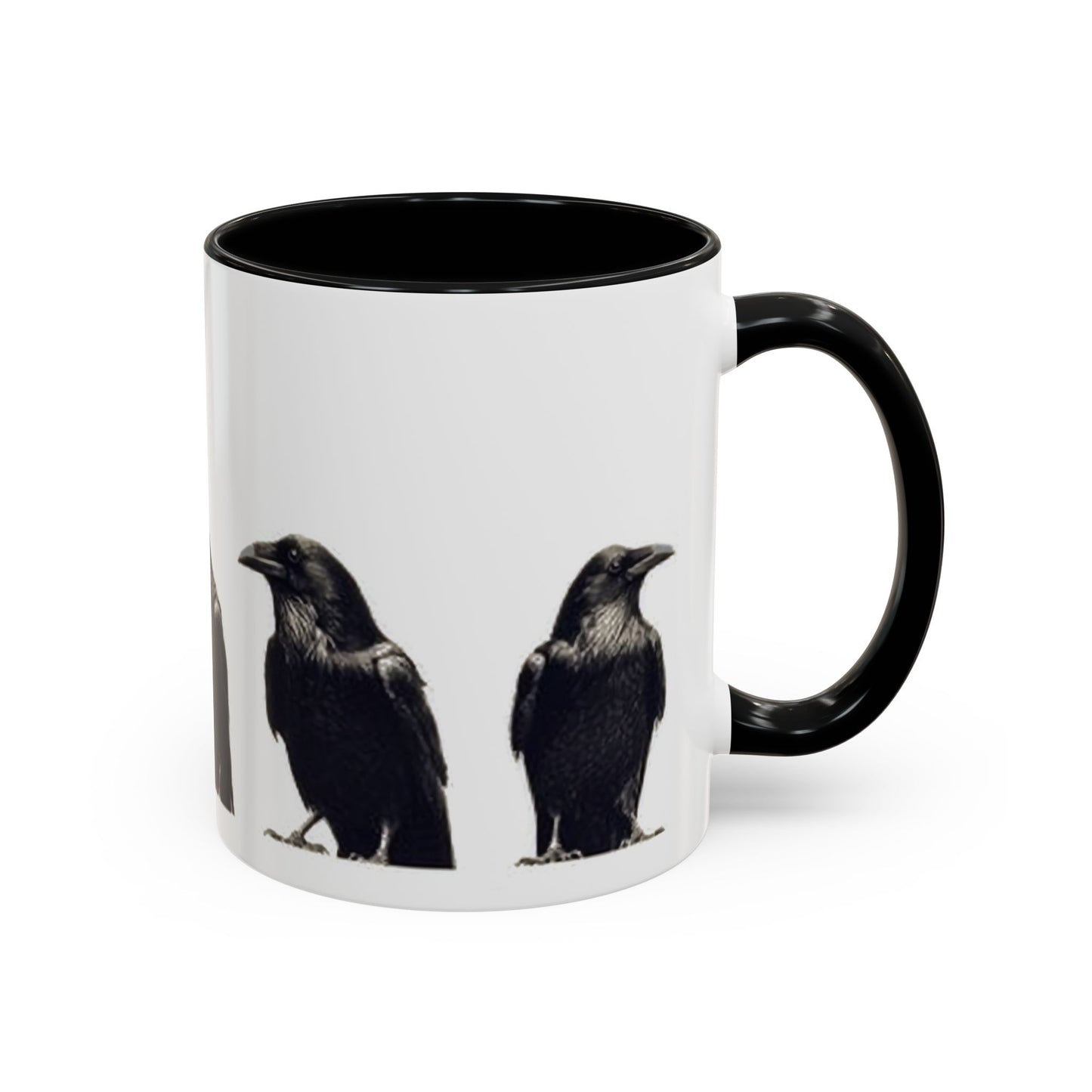 Smith & Raven | Five Ravens Mug | Accent Color Mugs | 11oz or 15oz