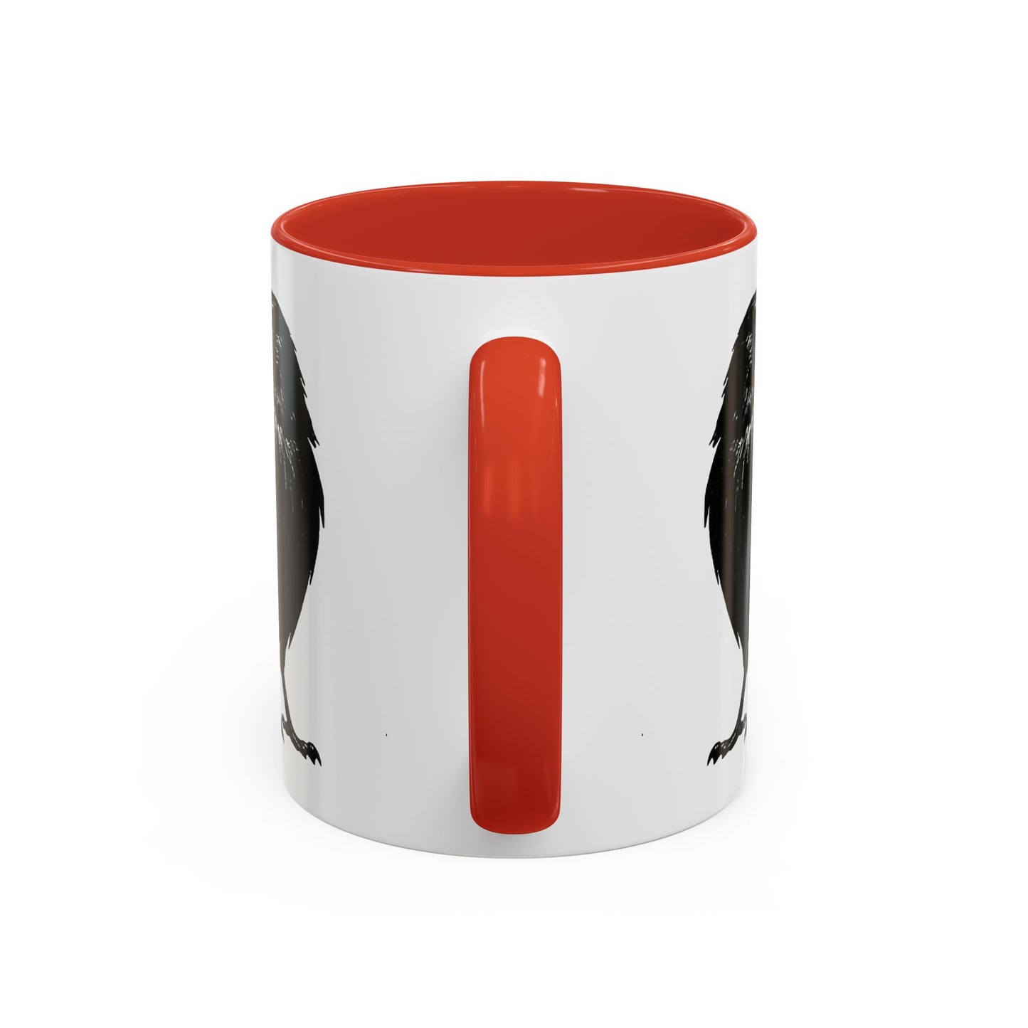 Smith & Raven | Black Raven Illustration | Accent Color Mugs | 11oz, 15oz
