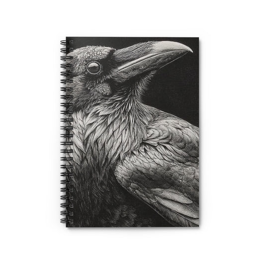 Smith & Raven | Raven Portrait Spiral Notebook | Ruled Journal