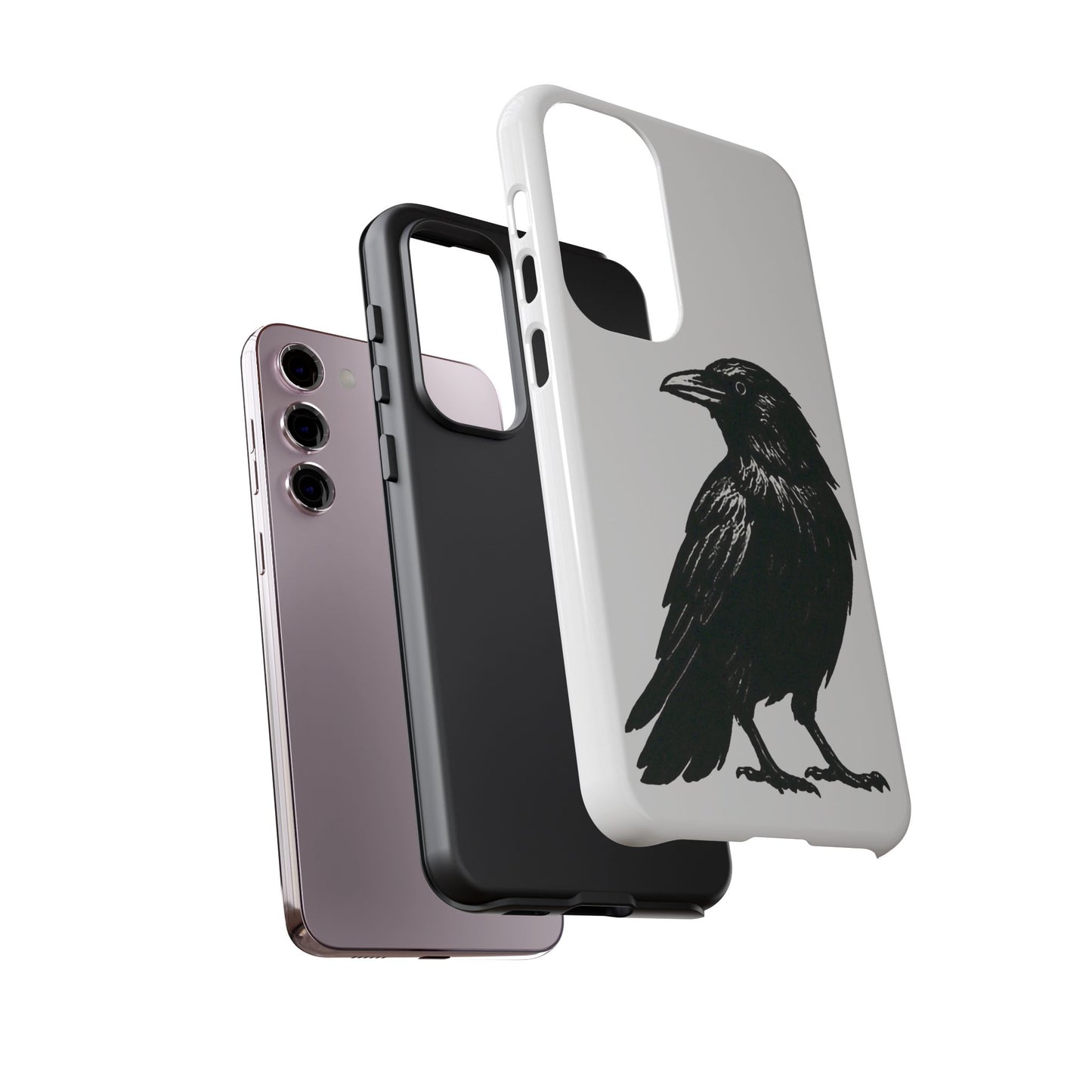 Smith & Raven | Black Raven Illustration Phone Case | Tough Protective Case