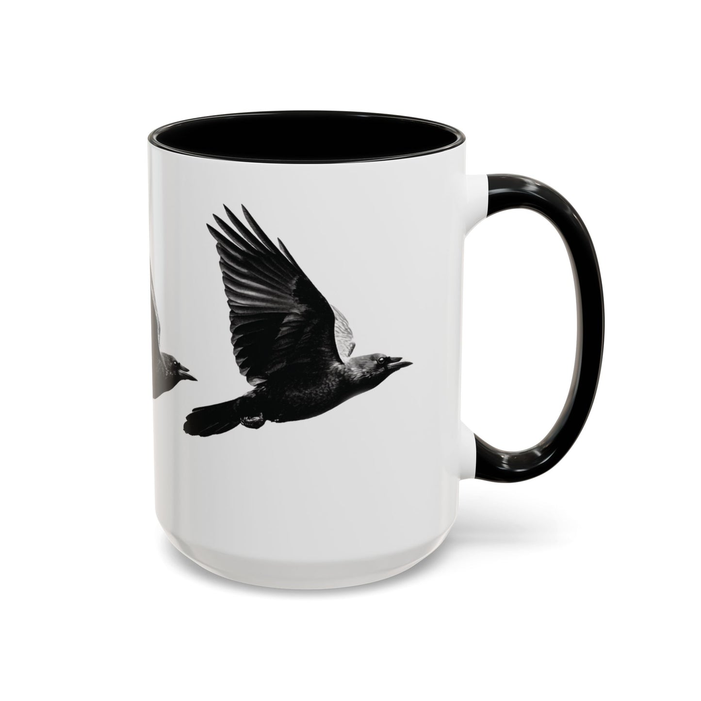 Smith & Raven | Flying Ravens Mug | Accent Color Mugs | 11oz 15oz