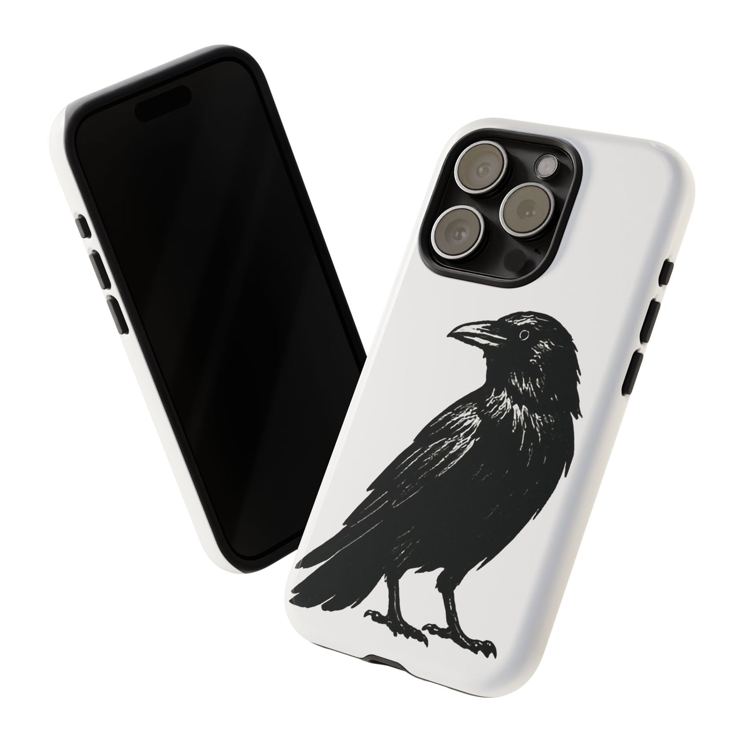 Smith & Raven | Black Raven Illustration Phone Case | Tough Protective Case