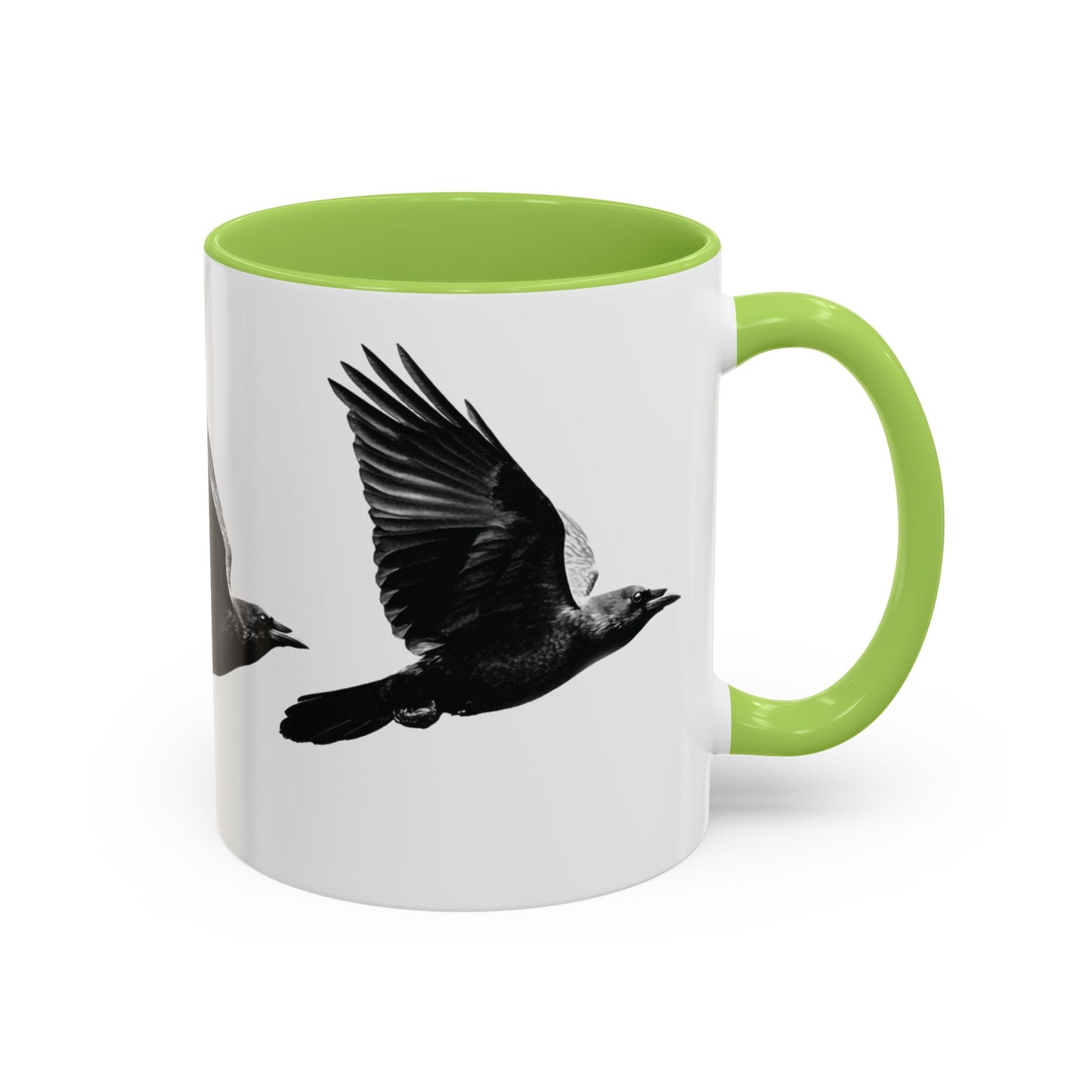 Smith & Raven | Flying Ravens Mug | Accent Color Mugs | 11oz 15oz