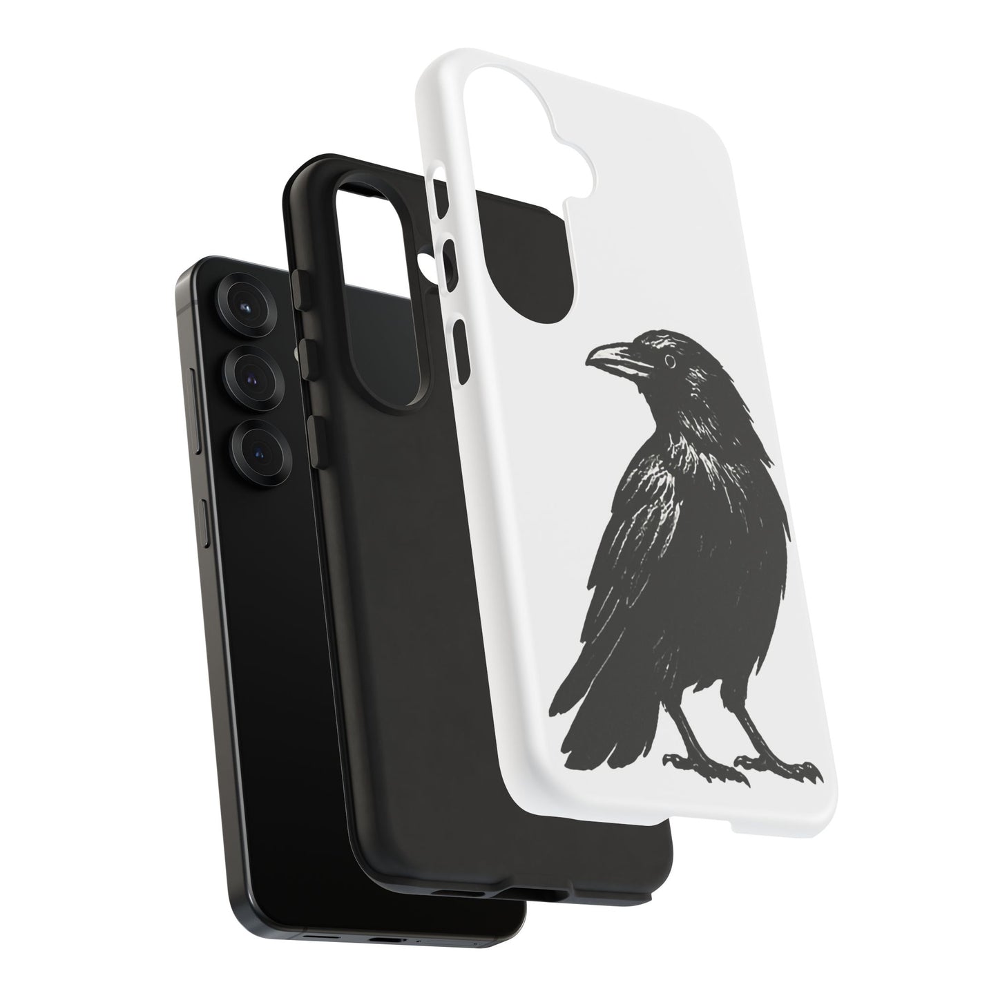 Smith & Raven | Black Raven Illustration Phone Case | Tough Protective Case