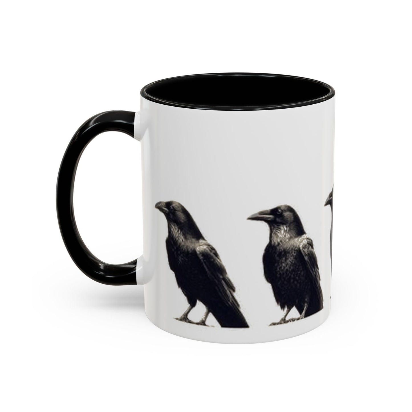 Smith & Raven | Five Ravens Mug | Accent Color Mugs | 11oz or 15oz