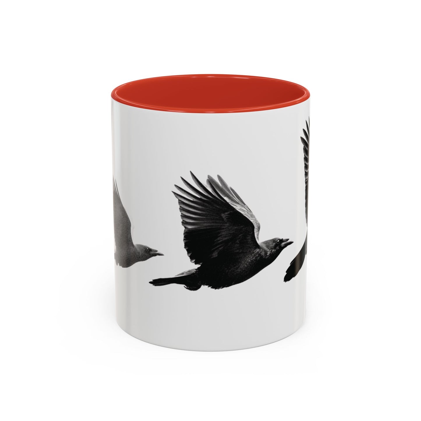 Smith & Raven | Flying Ravens Mug | Accent Color Mugs | 11oz 15oz