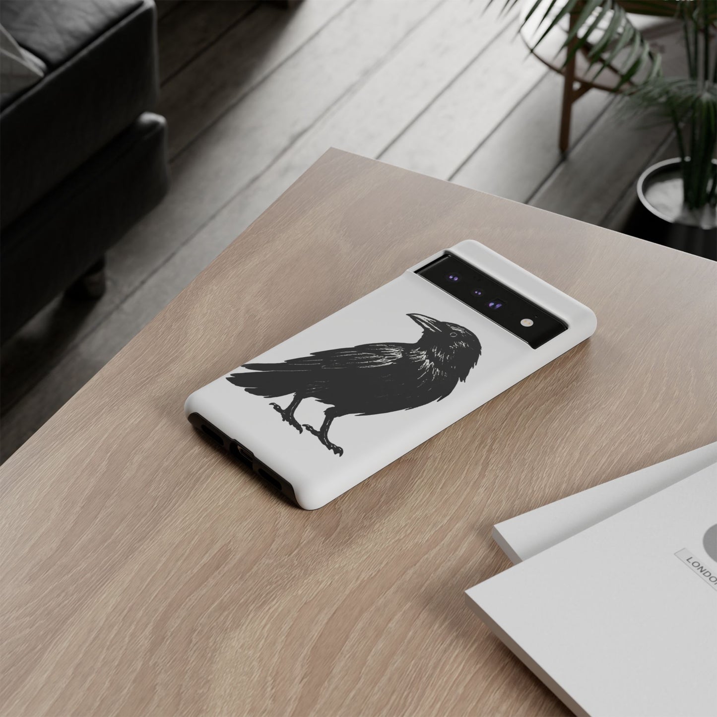 Smith & Raven | Black Raven Illustration Phone Case | Tough Protective Case