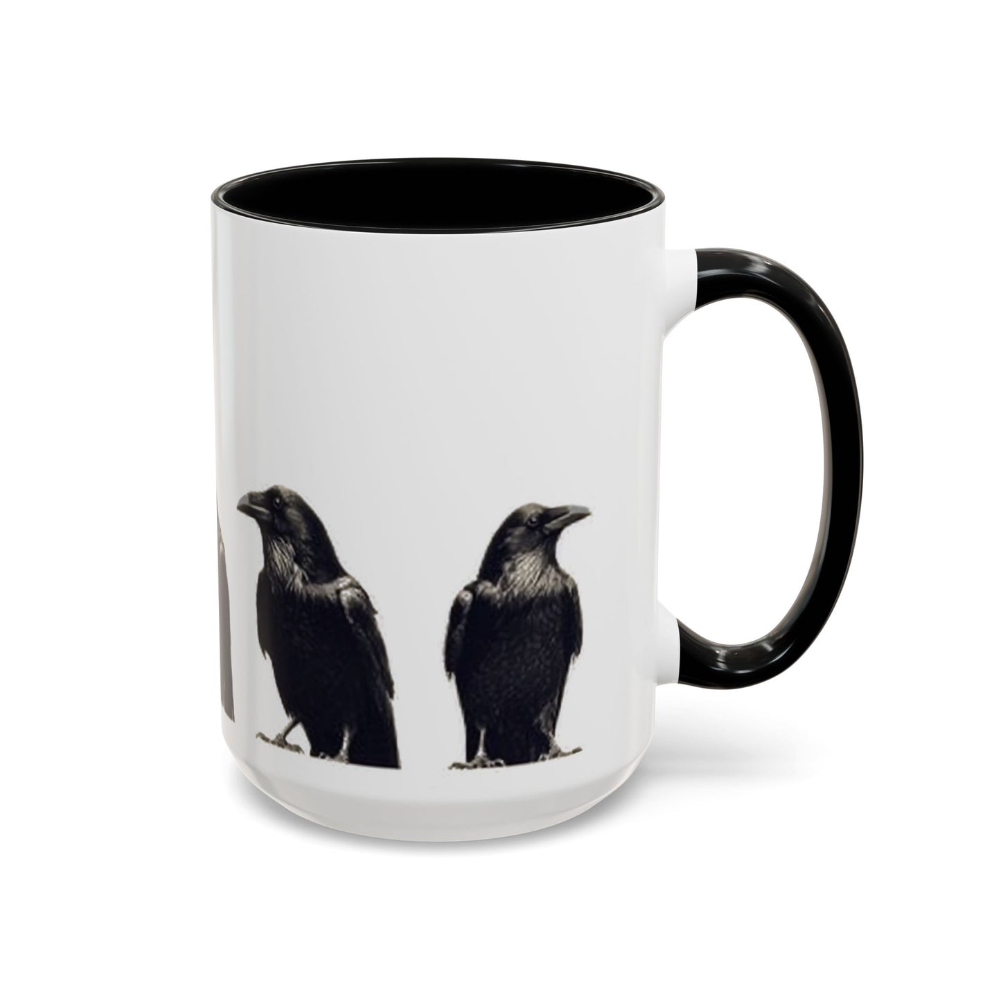 Smith & Raven | Five Ravens Mug | Accent Color Mugs | 11oz or 15oz