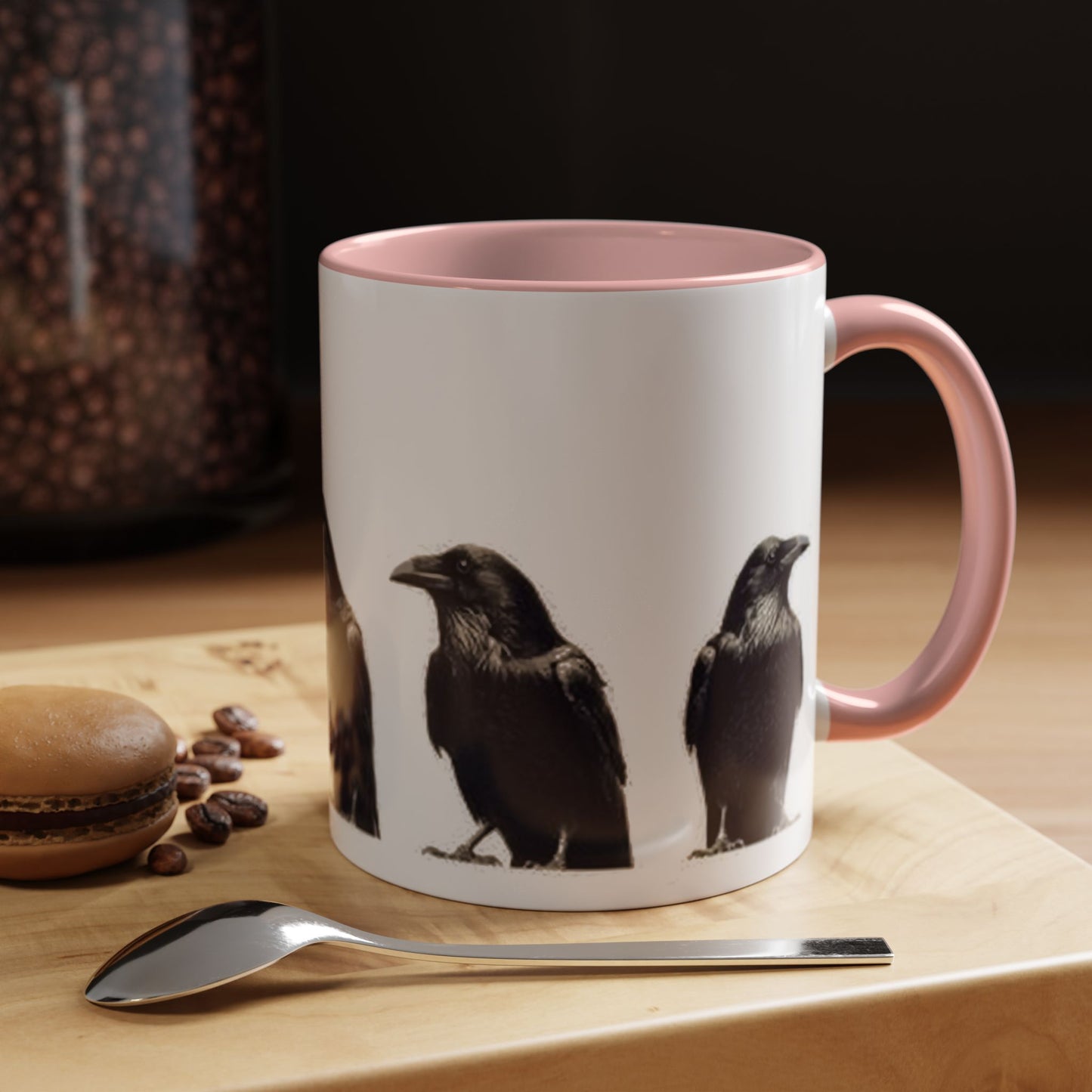 Smith & Raven | Five Ravens Mug | Accent Color Mugs | 11oz or 15oz