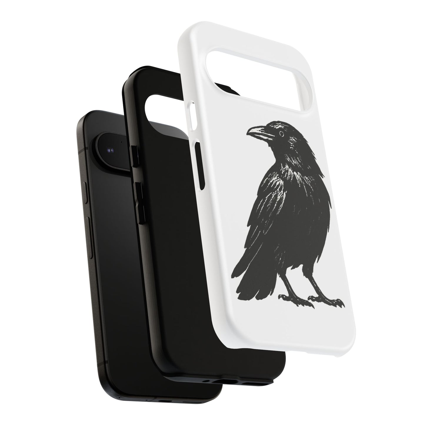 Smith & Raven | Black Raven Illustration Phone Case | Tough Protective Case