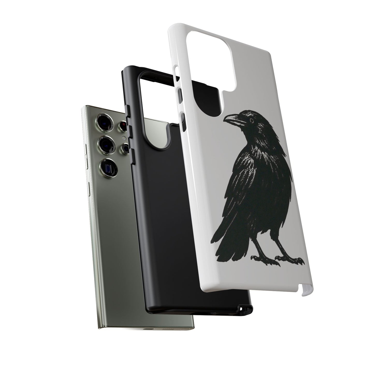 Smith & Raven | Black Raven Illustration Phone Case | Tough Protective Case