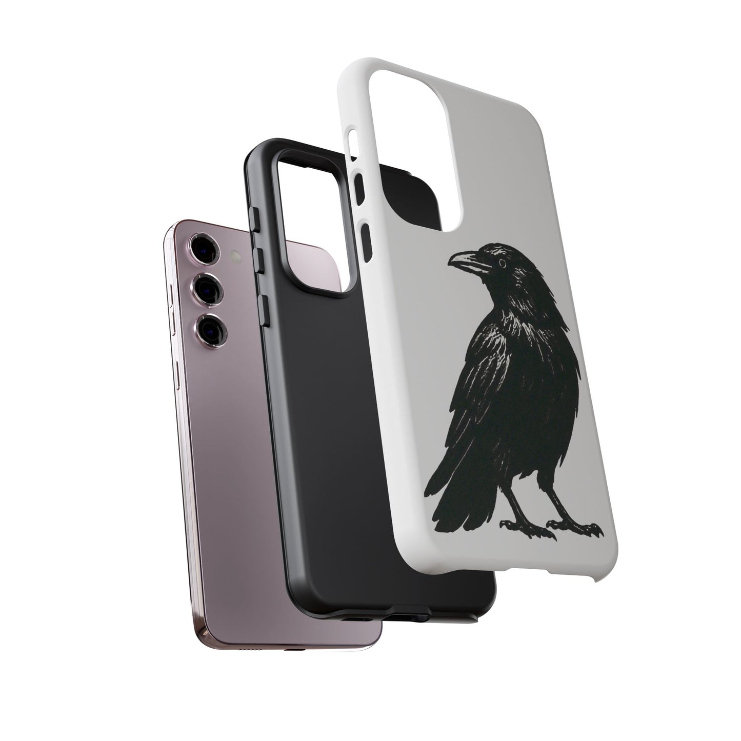 Smith & Raven | Black Raven Illustration Phone Case | Tough Protective Case