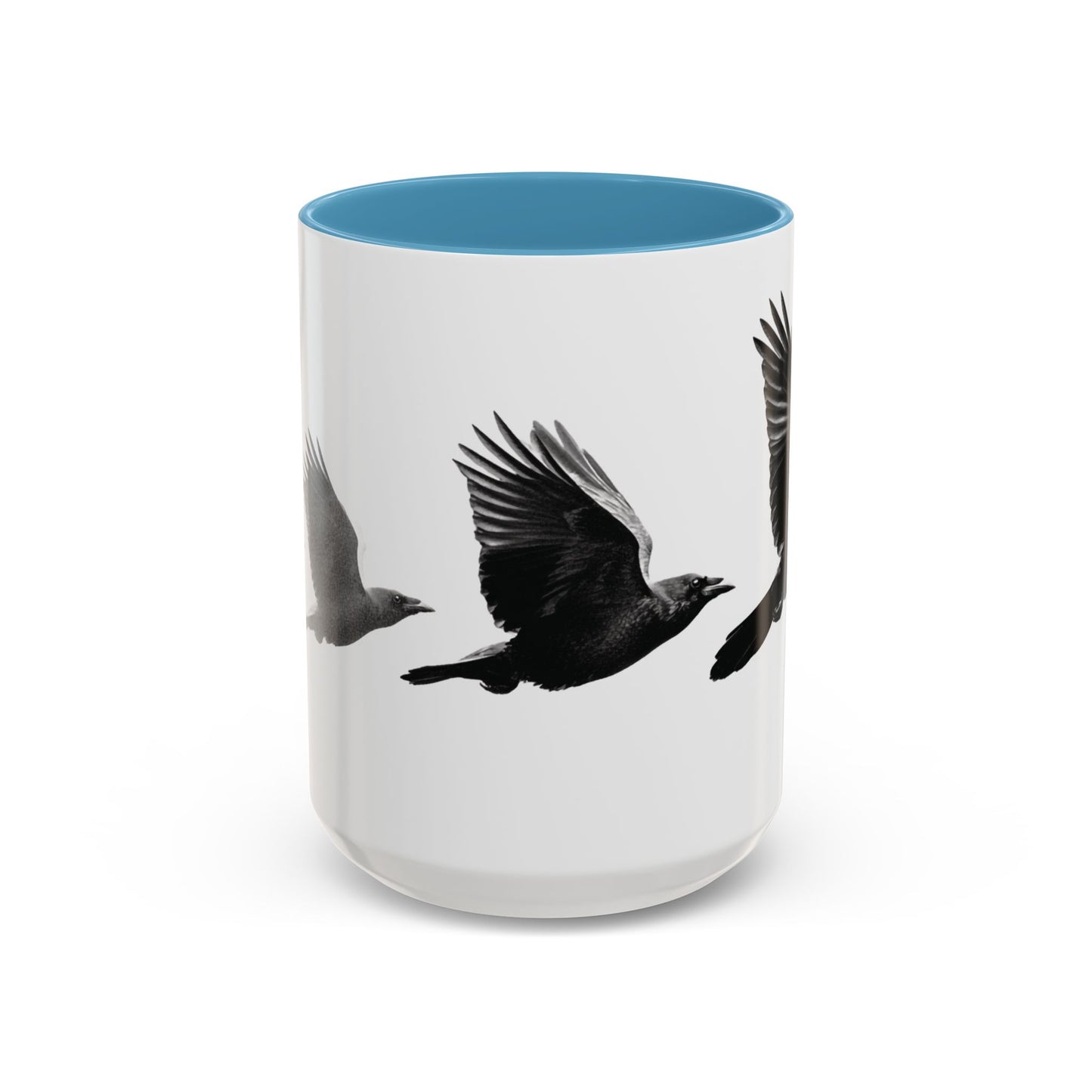 Smith & Raven | Flying Ravens Mug | Accent Color Mugs | 11oz 15oz