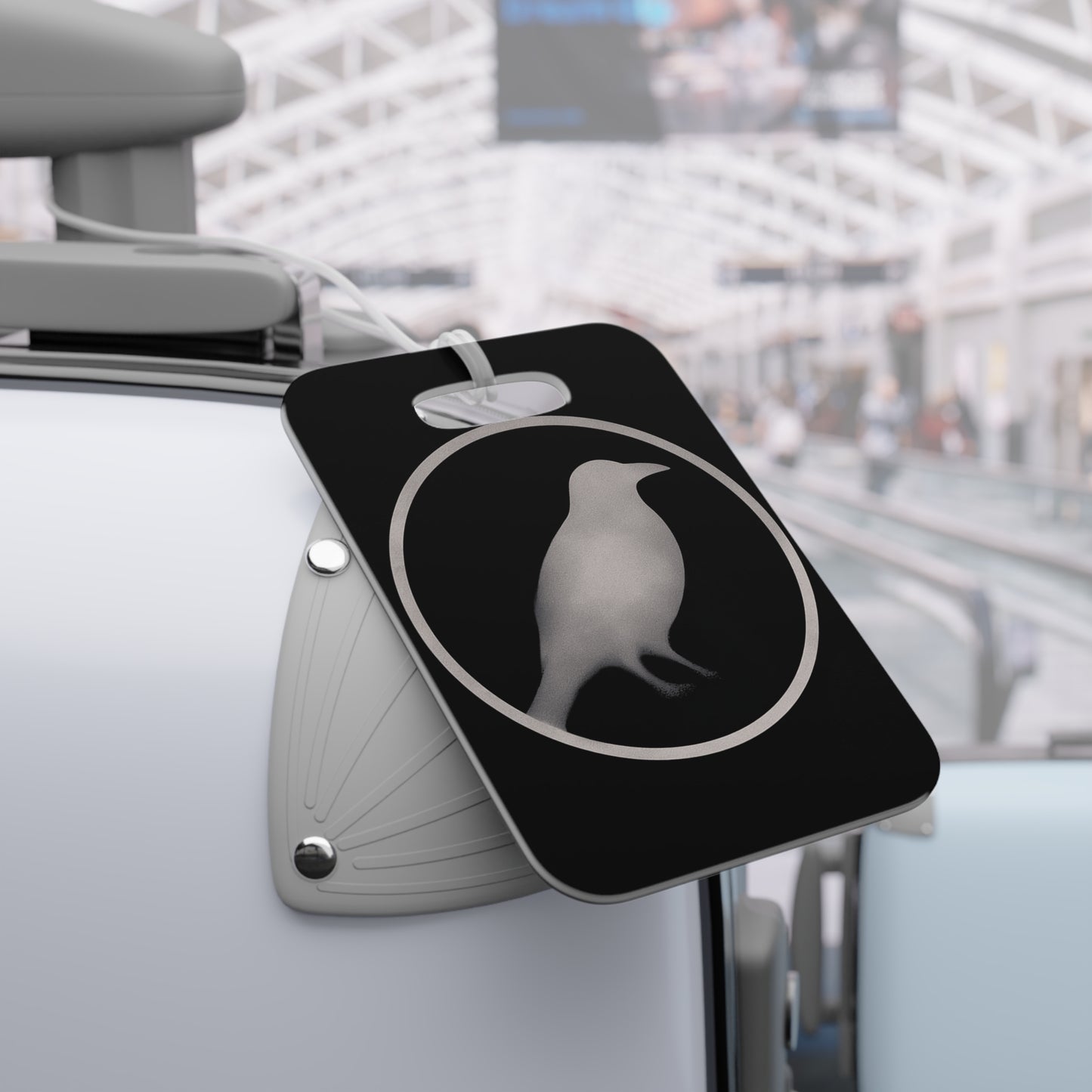 Smith & Raven | Raven Silhouette Luggage Tag | Black Bird Travel ID