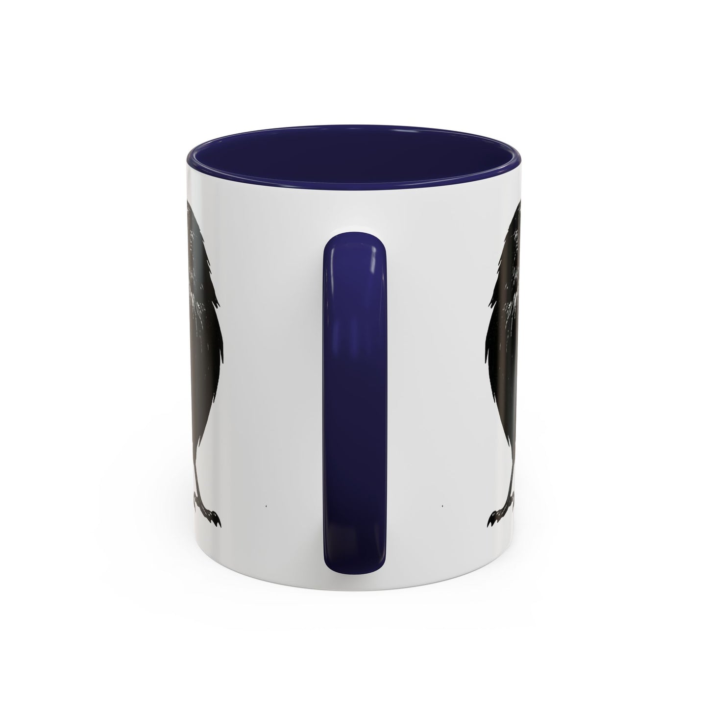 Smith & Raven | Black Raven Illustration | Accent Color Mugs | 11oz, 15oz