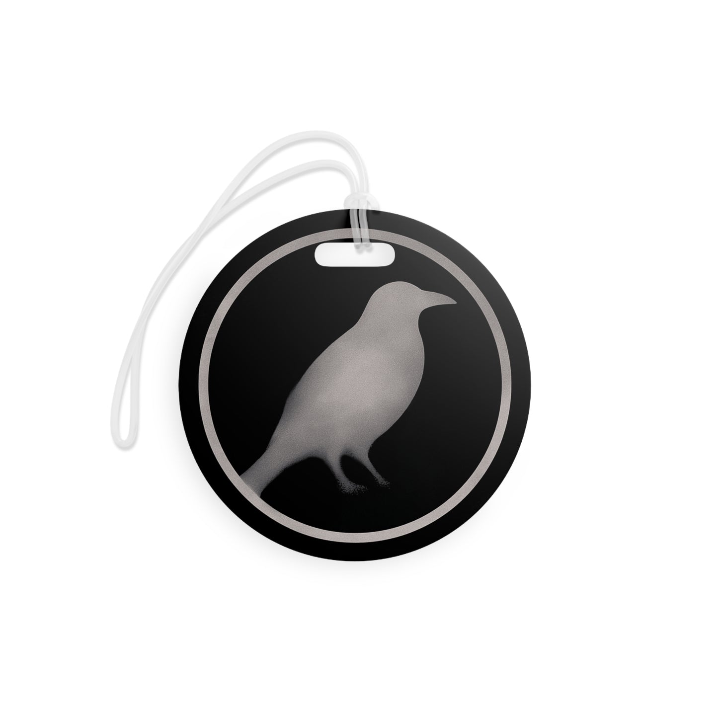 Smith & Raven | Raven Silhouette Luggage Tag | Black Bird Travel ID