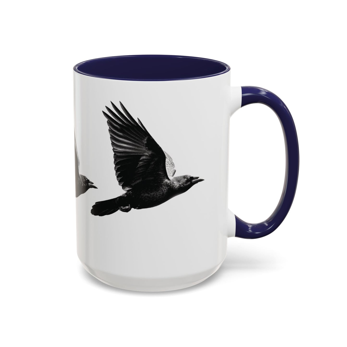 Smith & Raven | Flying Ravens Mug | Accent Color Mugs | 11oz 15oz