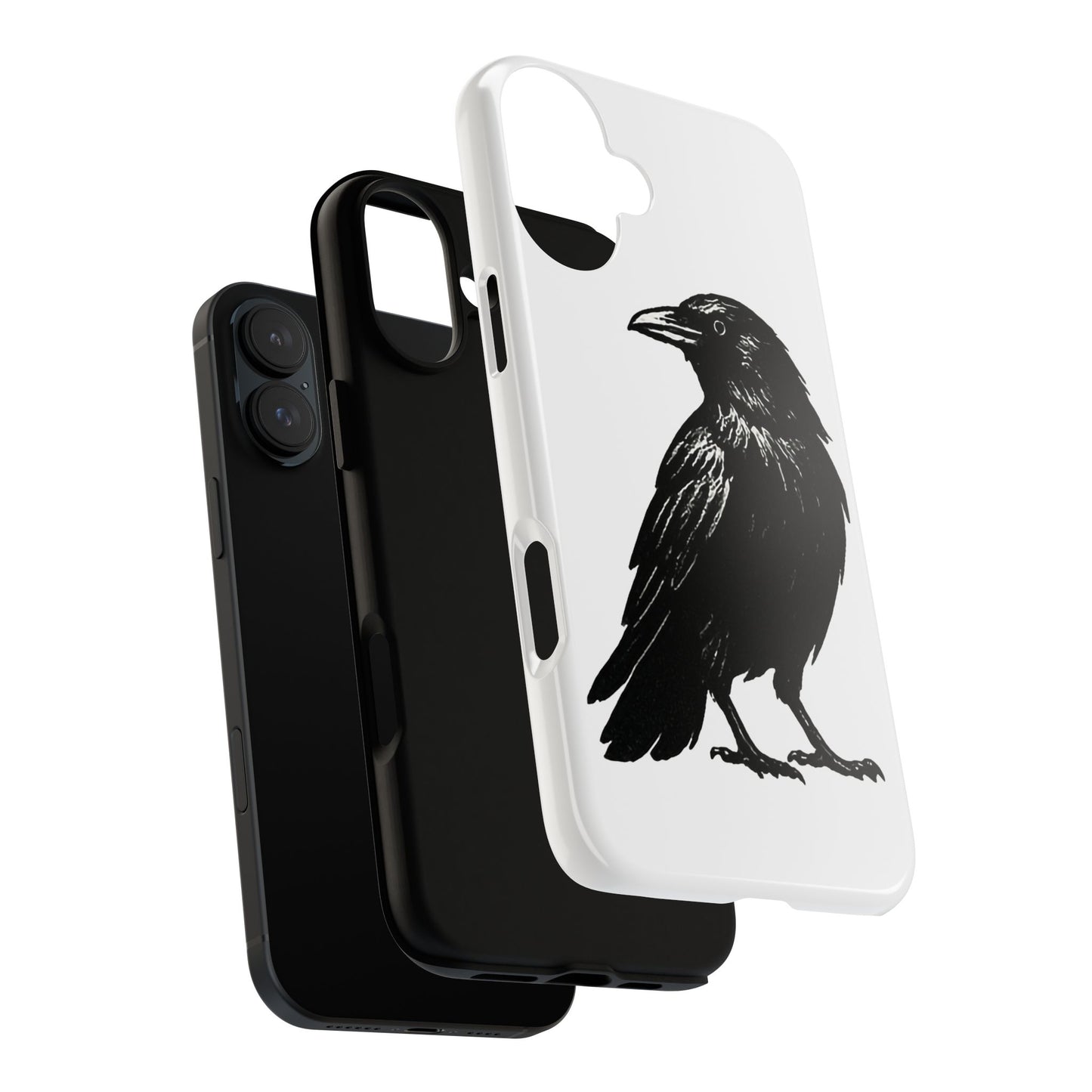 Smith & Raven | Black Raven Illustration Phone Case | Tough Protective Case