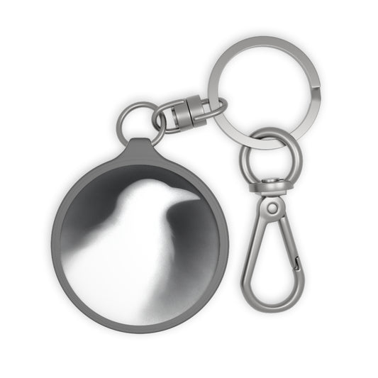 Smith & Raven | Raven Silhouette | Keyring Tag | Metal Round Keychain