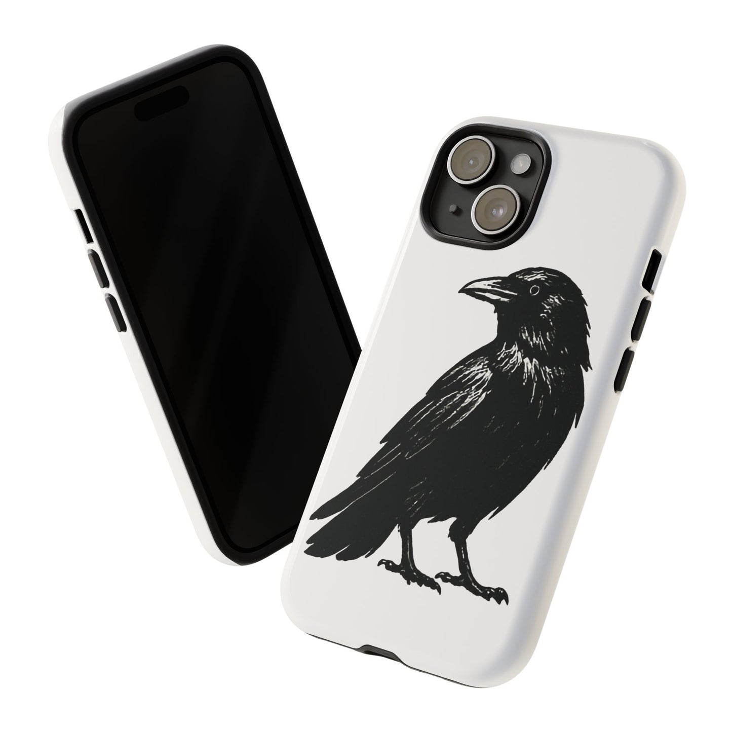Smith & Raven | Black Raven Illustration Phone Case | Tough Protective Case