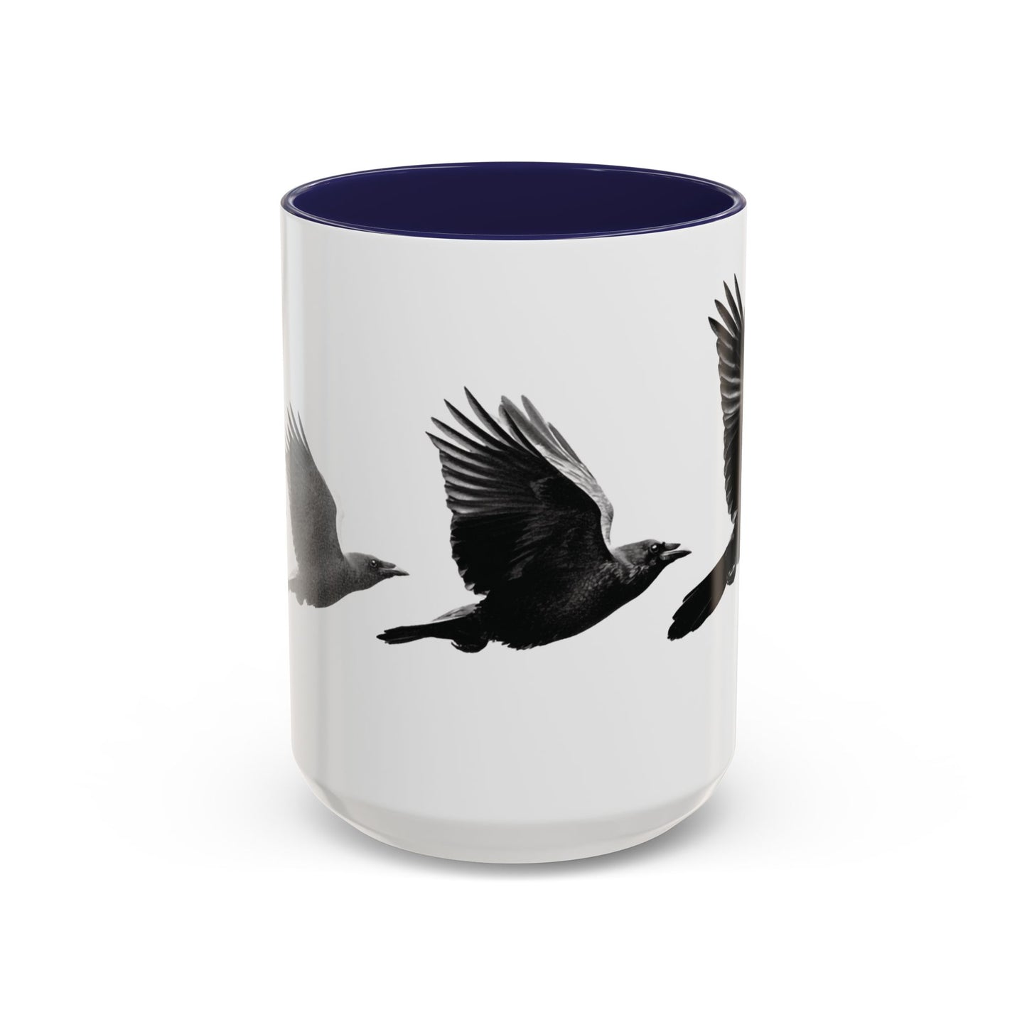 Smith & Raven | Flying Ravens Mug | Accent Color Mugs | 11oz 15oz