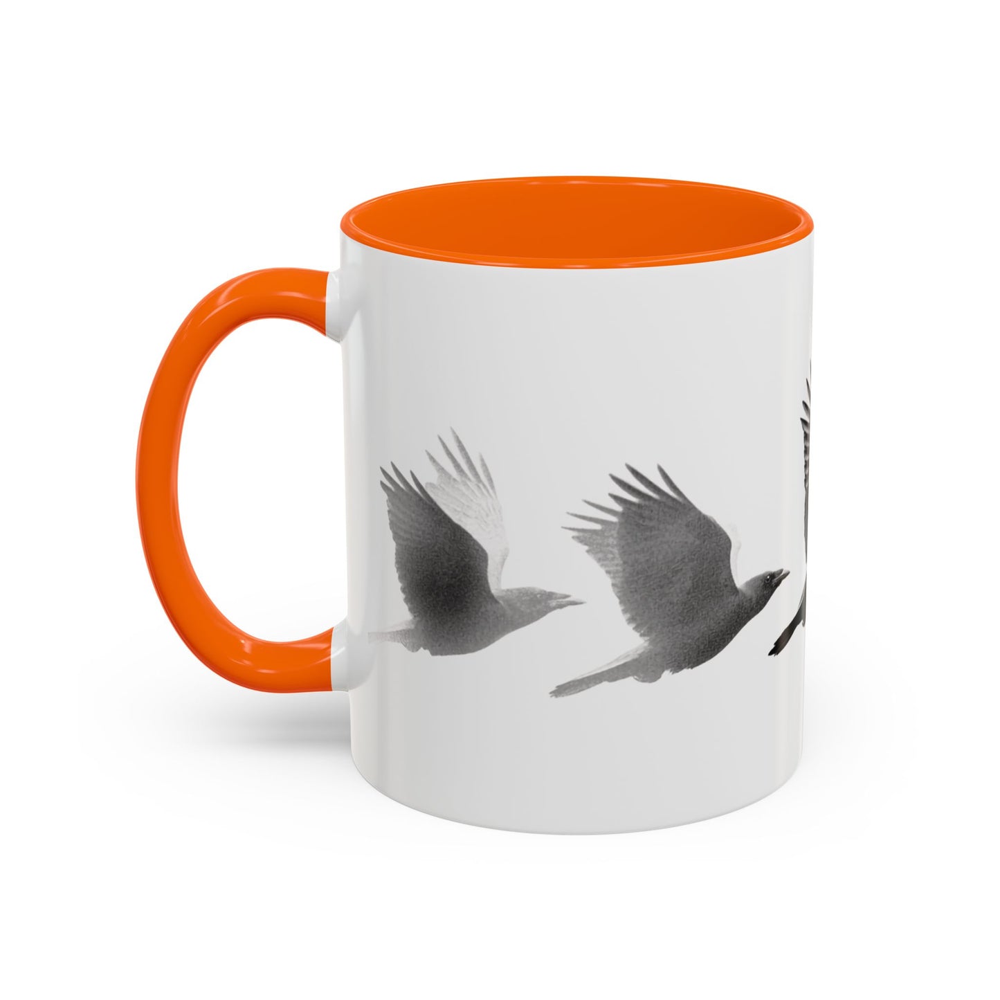 Smith & Raven | Flying Ravens Mug | Accent Color Mugs | 11oz 15oz