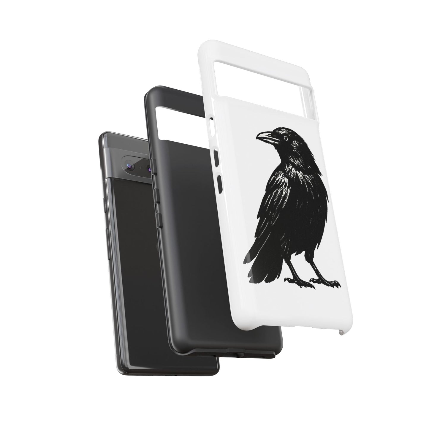 Smith & Raven | Black Raven Illustration Phone Case | Tough Protective Case
