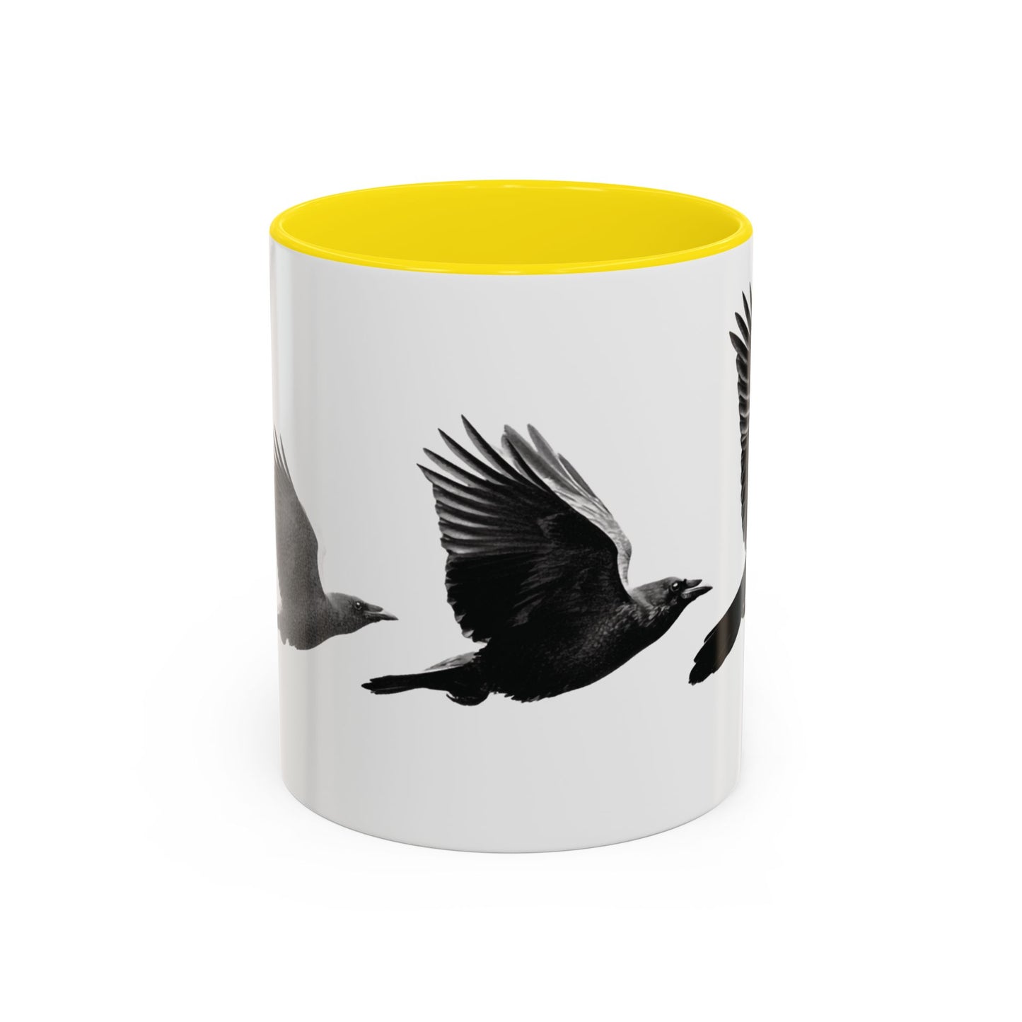 Smith & Raven | Flying Ravens Mug | Accent Color Mugs | 11oz 15oz