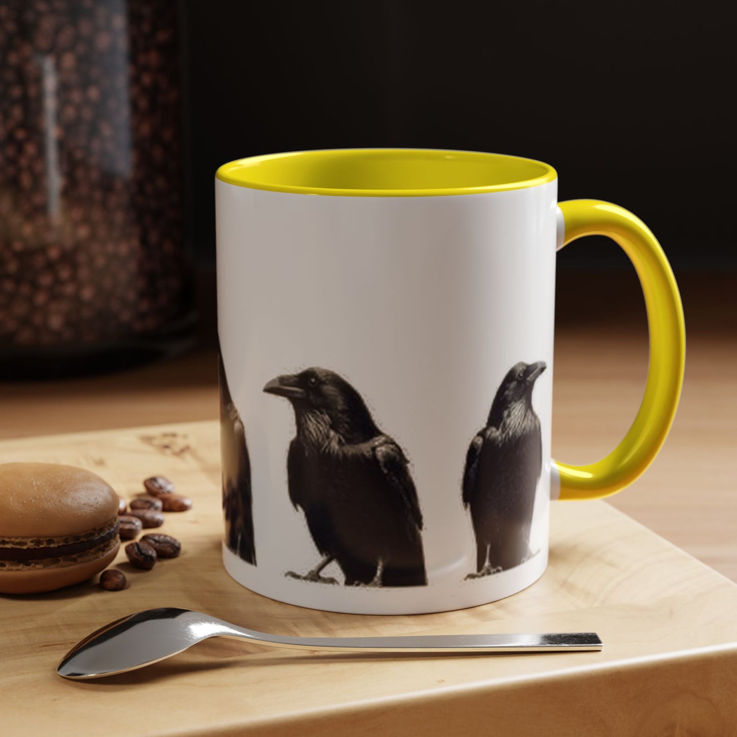 Smith & Raven | Five Ravens Mug | Accent Color Mugs | 11oz or 15oz