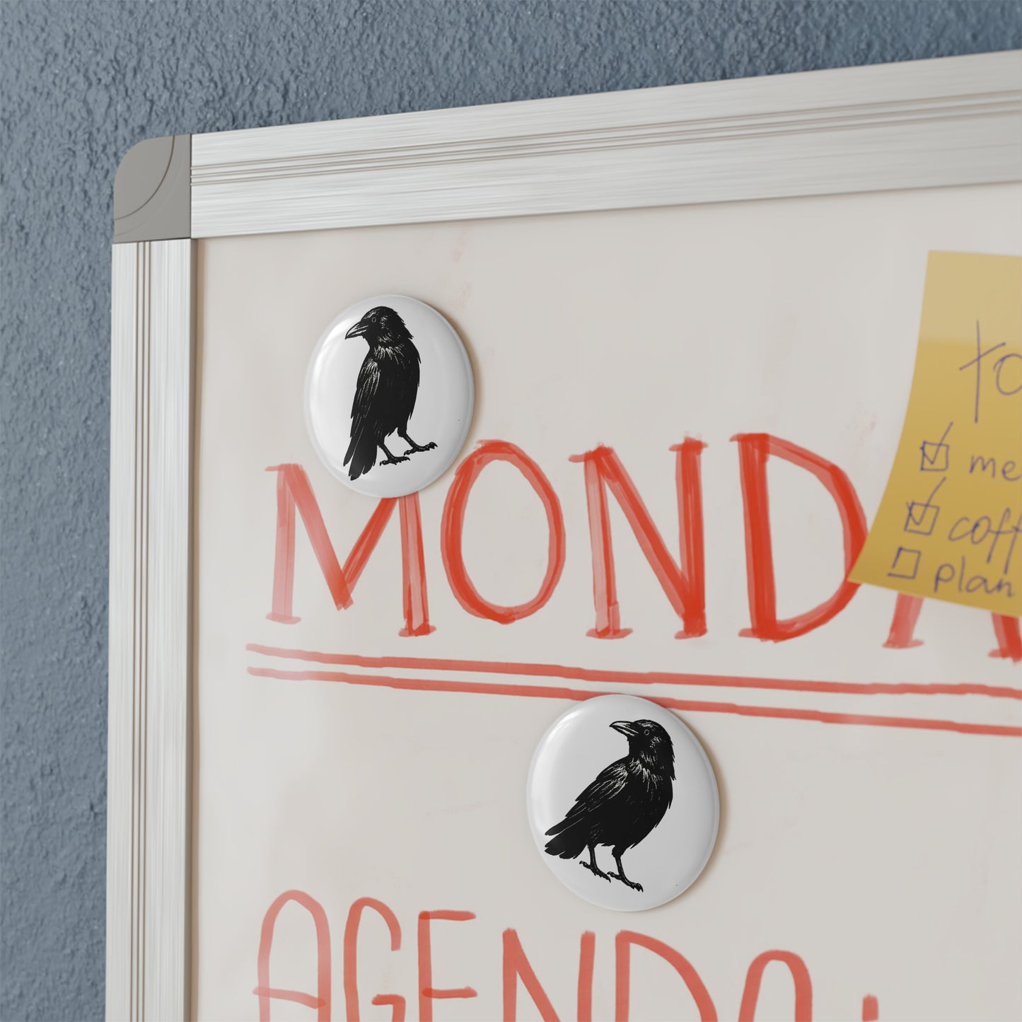 Smith & Raven | Vintage Raven Illustration | Button Magnet