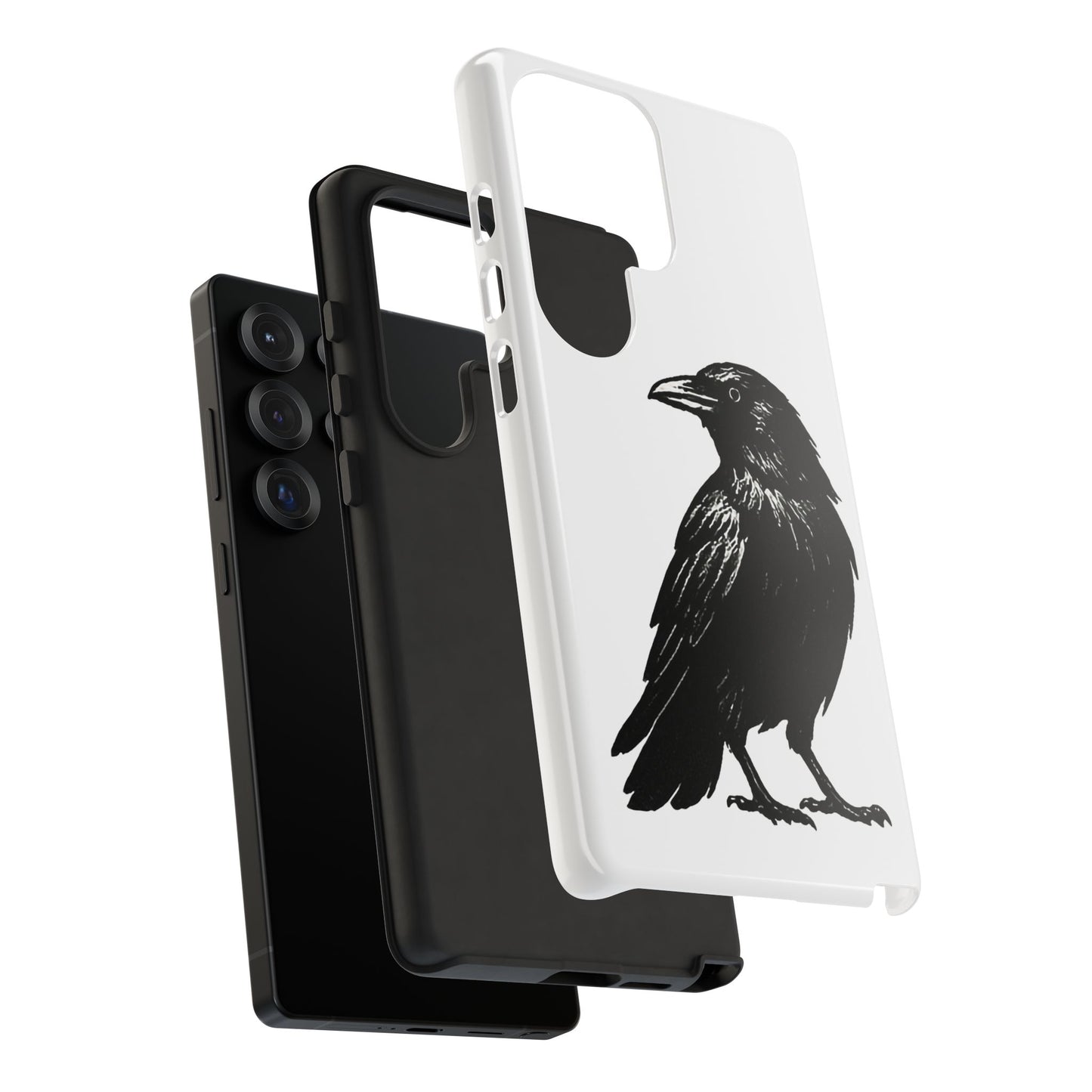 Smith & Raven | Black Raven Illustration Phone Case | Tough Protective Case