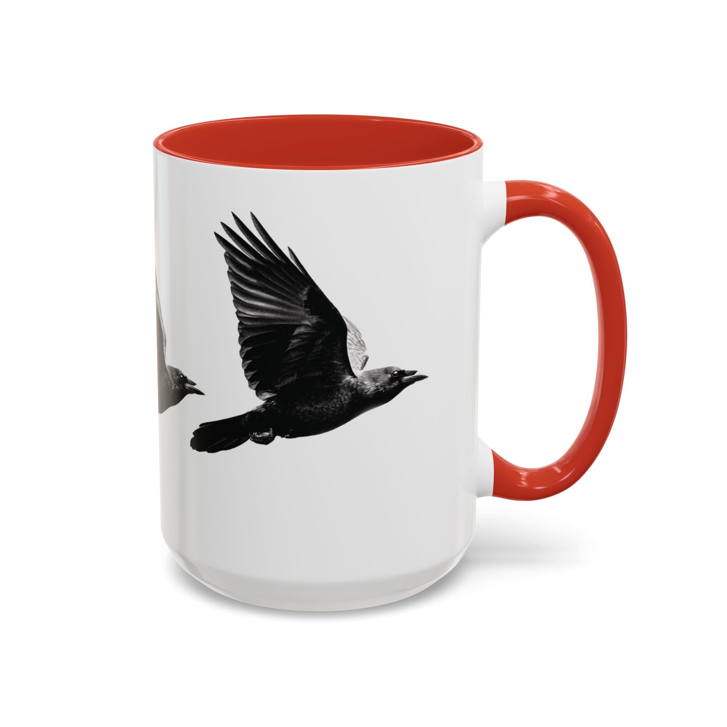 Smith & Raven | Flying Ravens Mug | Accent Color Mugs | 11oz 15oz