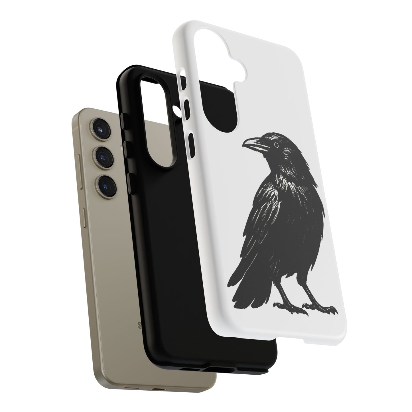 Smith & Raven | Black Raven Illustration Phone Case | Tough Protective Case