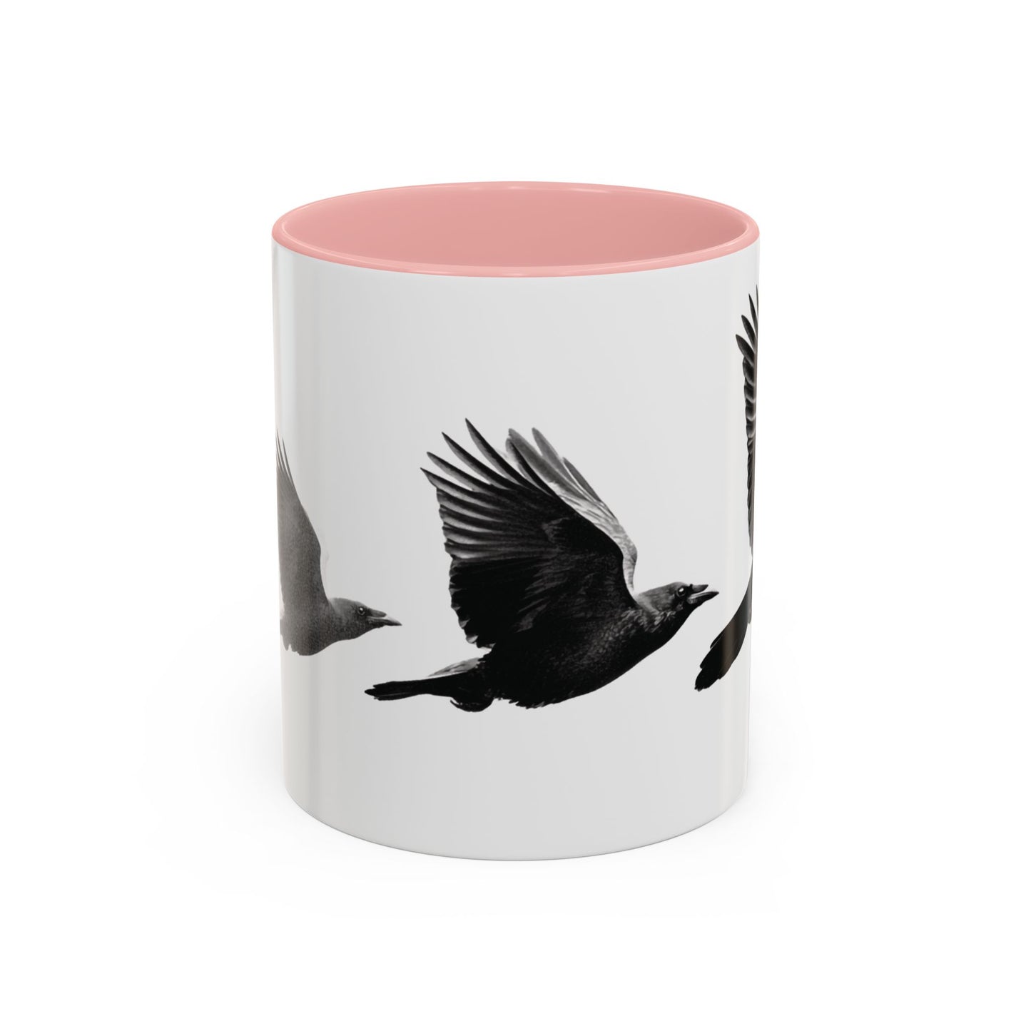 Smith & Raven | Flying Ravens Mug | Accent Color Mugs | 11oz 15oz