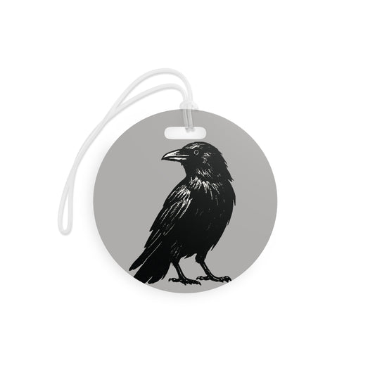Smith & Raven | Black Raven Illustration | Luggage Tag