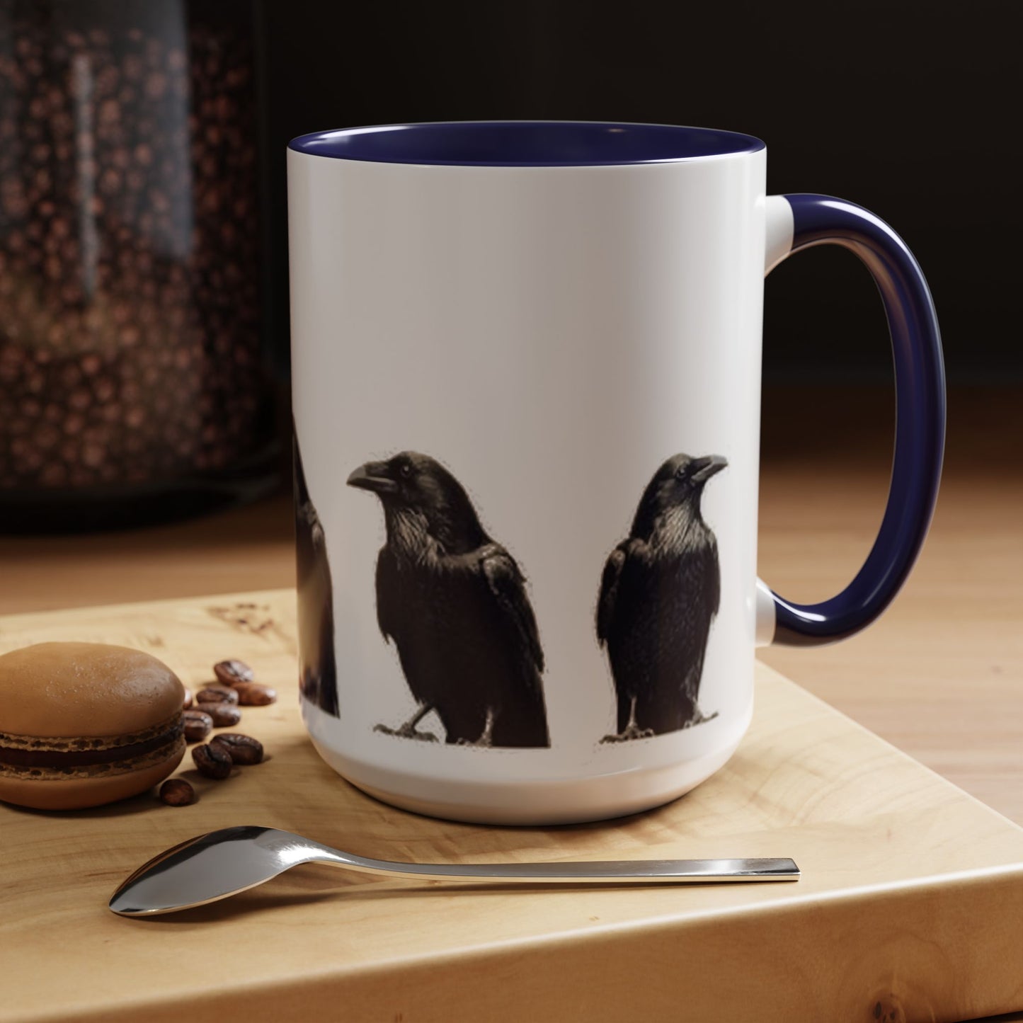 Smith & Raven | Five Ravens Mug | Accent Color Mugs | 11oz or 15oz