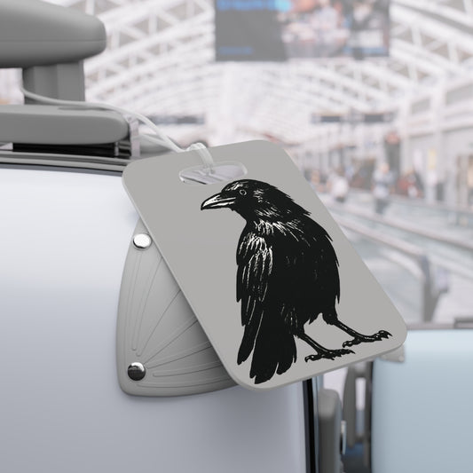 Smith & Raven | Black Raven Illustration | Luggage Tag