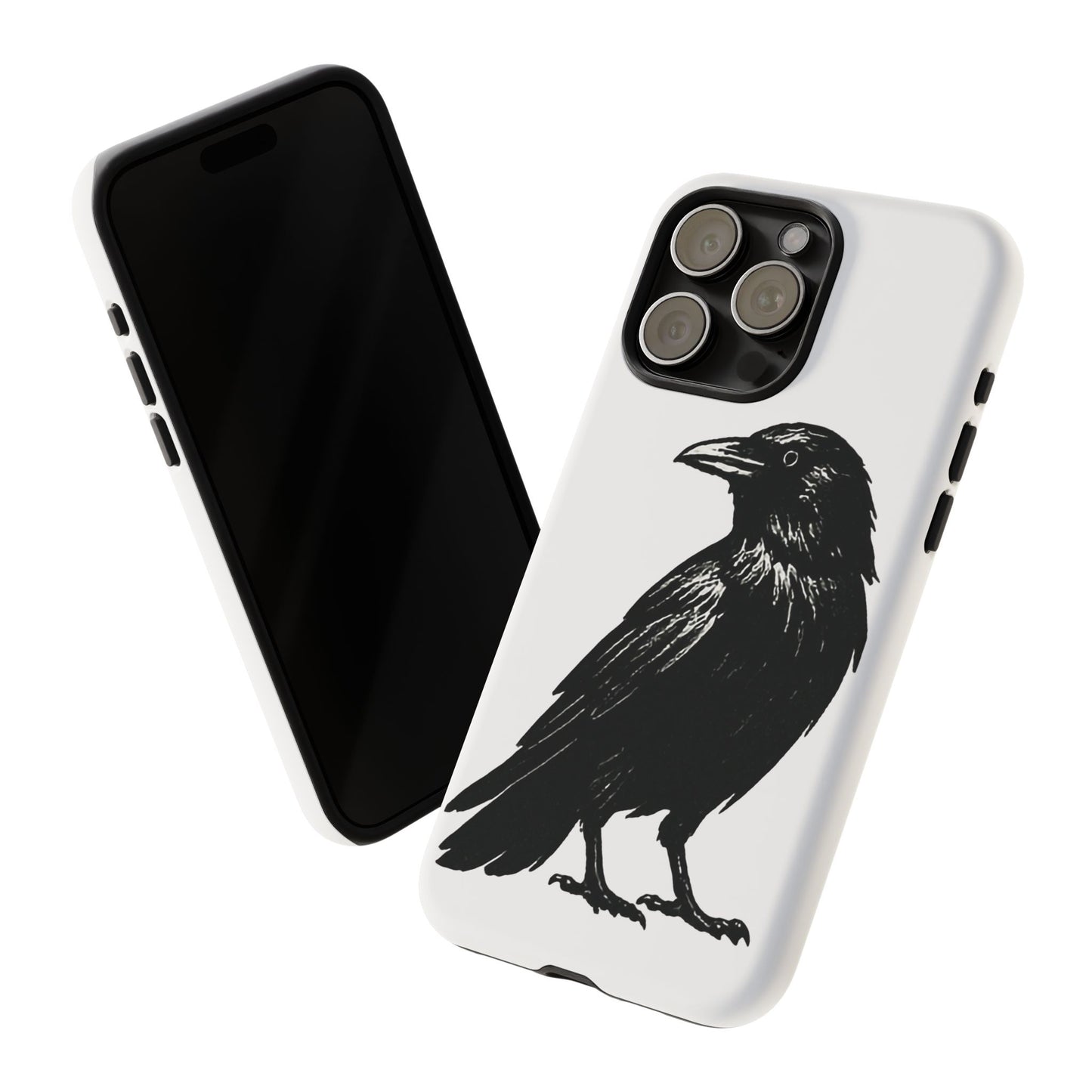 Smith & Raven | Black Raven Illustration Phone Case | Tough Protective Case