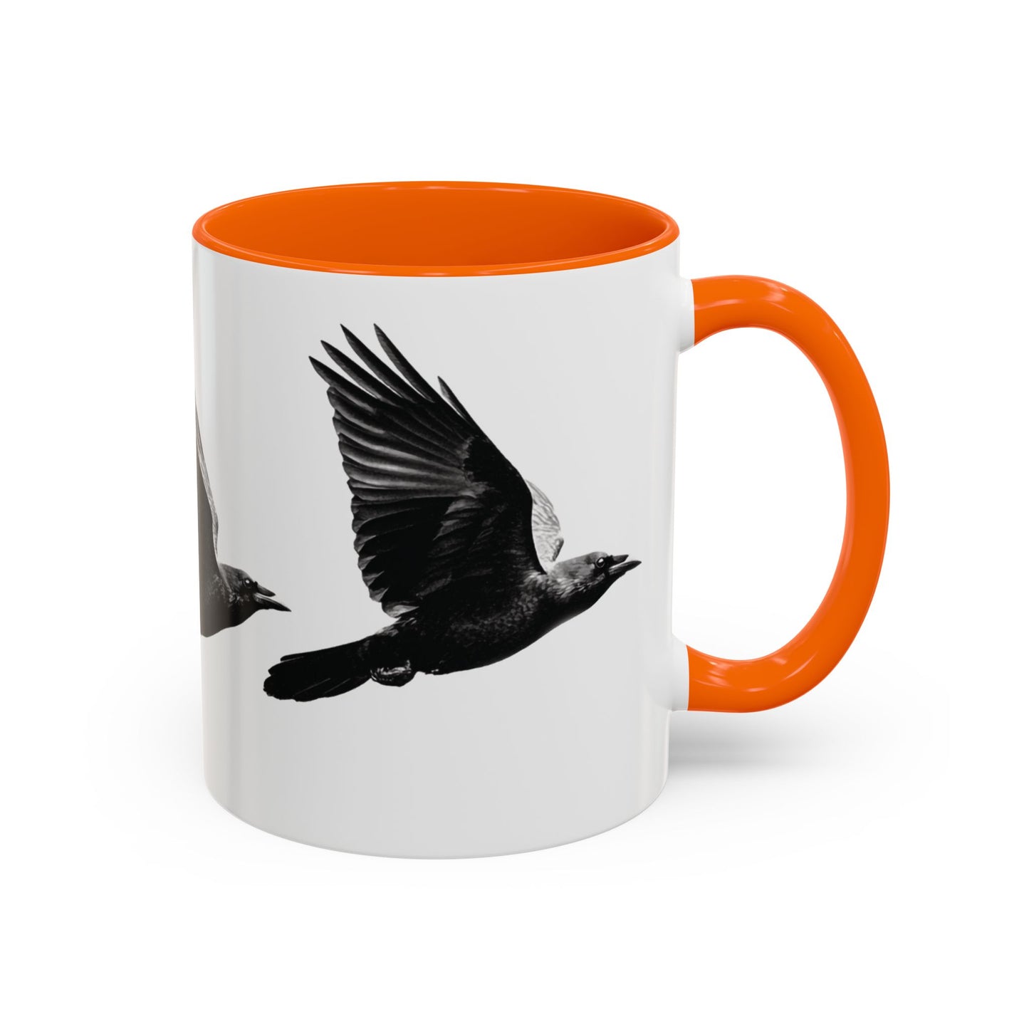 Smith & Raven | Flying Ravens Mug | Accent Color Mugs | 11oz 15oz