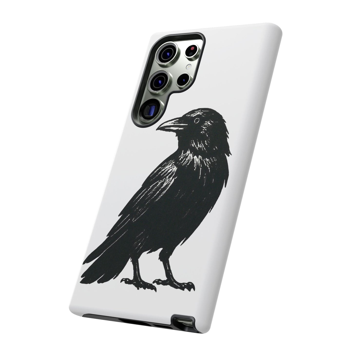 Smith & Raven | Black Raven Illustration Phone Case | Tough Protective Case