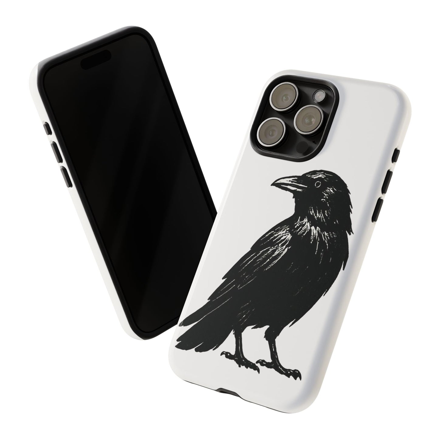 Smith & Raven | Black Raven Illustration Phone Case | Tough Protective Case