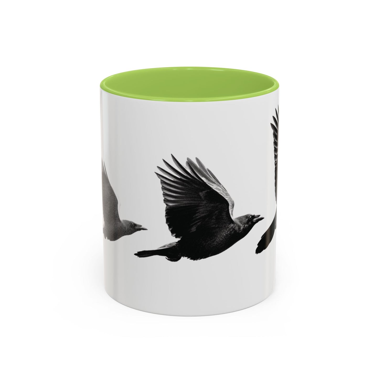 Smith & Raven | Flying Ravens Mug | Accent Color Mugs | 11oz 15oz