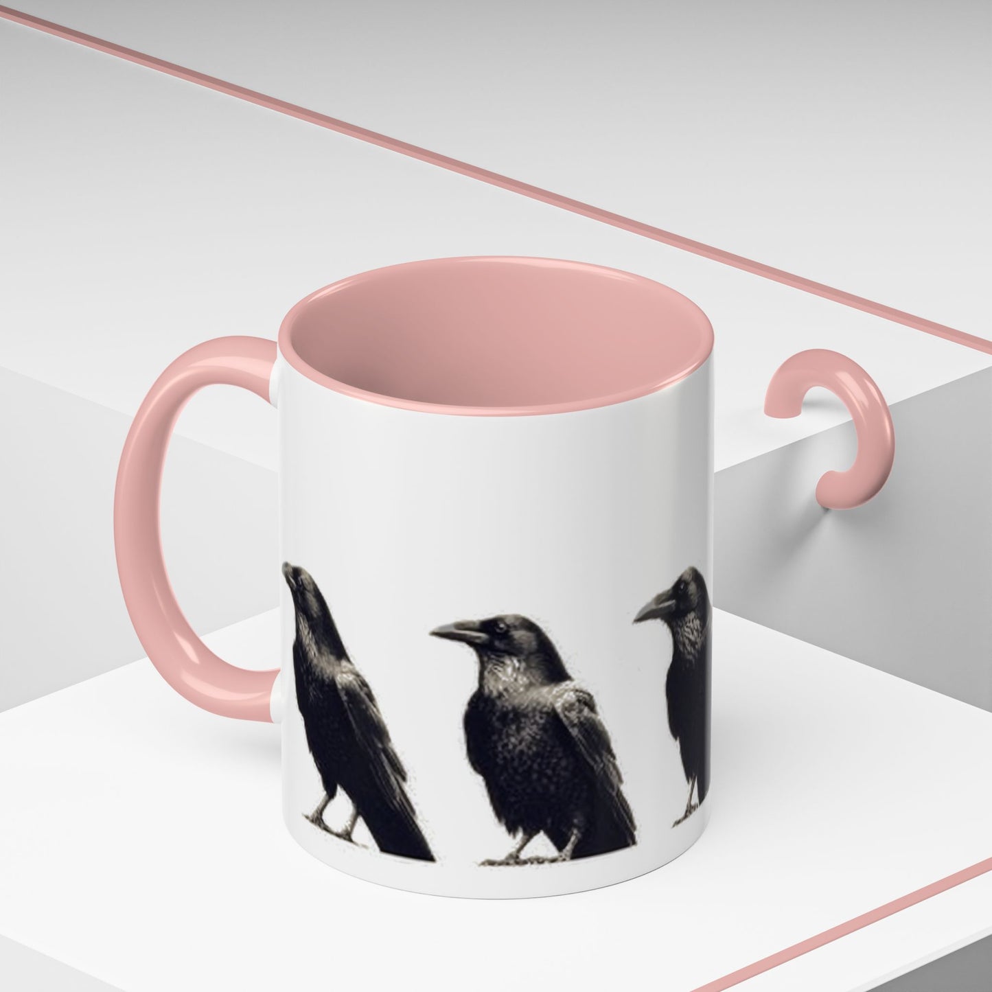Smith & Raven | Five Ravens Mug | Accent Color Mugs | 11oz or 15oz