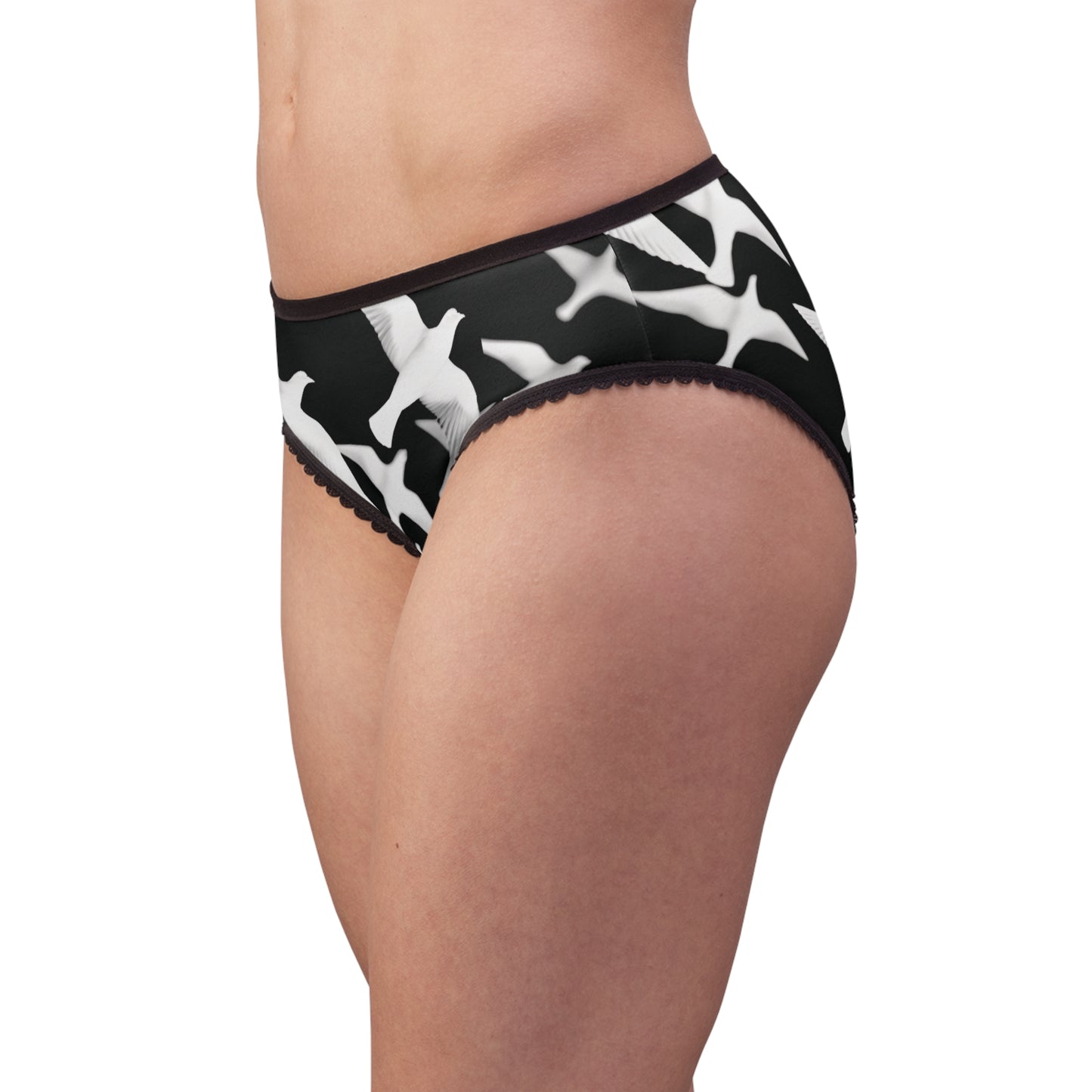 Smith & Raven | Flock of Seagulls Women's Underwear | Black w/White Birds